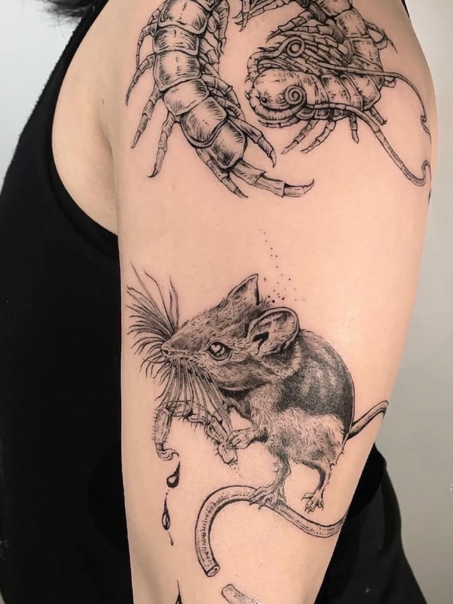 Tattoo by @inklore_ β black_and_grey, realism