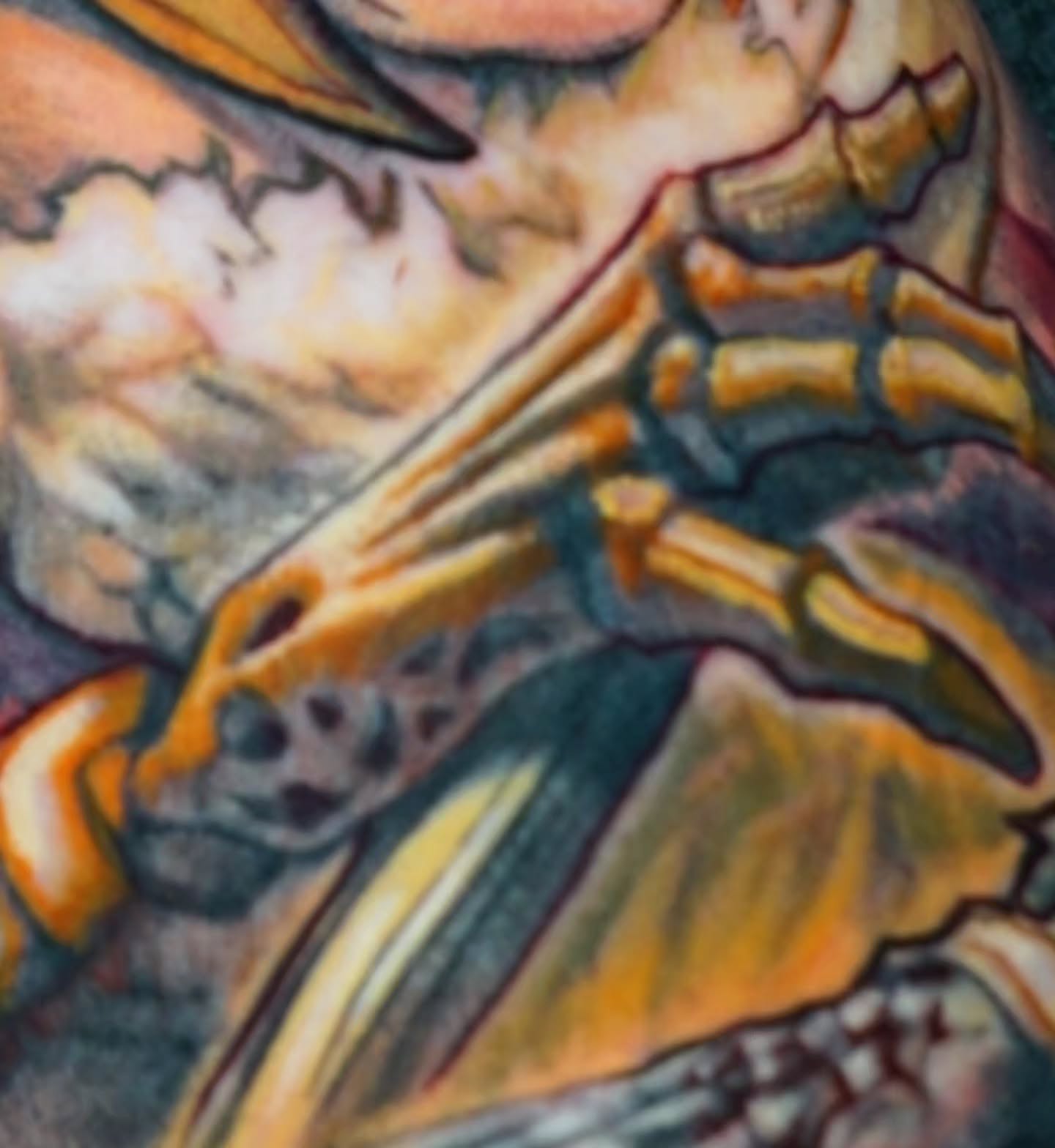 Butterfly American traditional tattoo on the torso by Bo