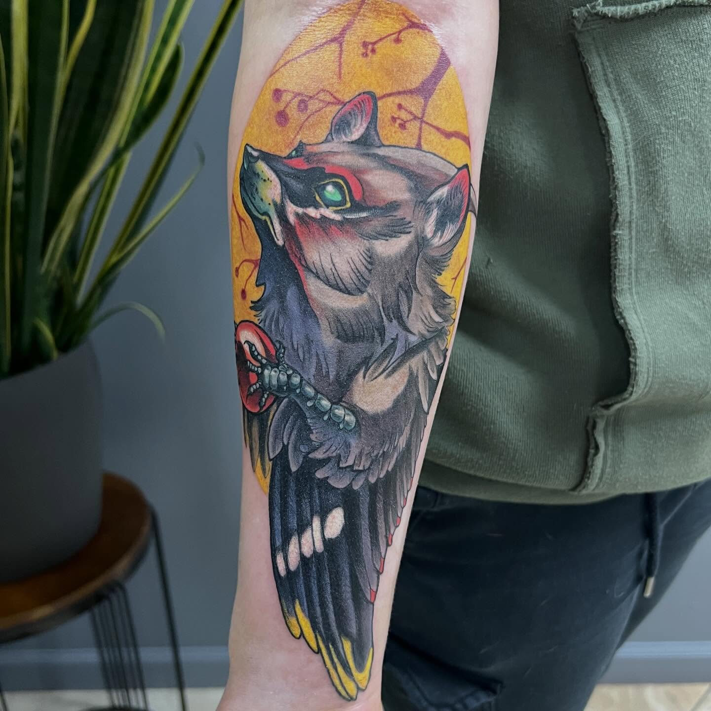 Tattoo by @hairofthehound — realism, dotwork