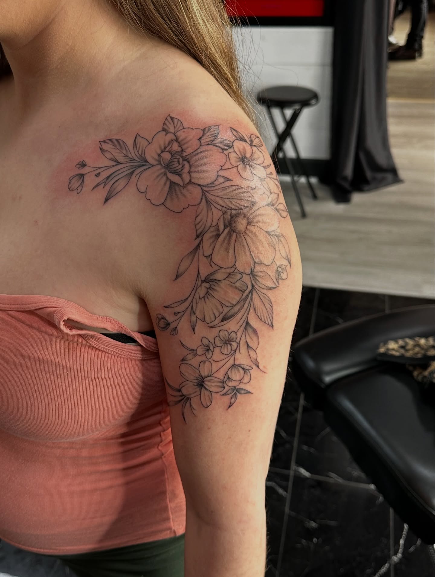 Tattoo by @jinx_ryder — black_and_grey