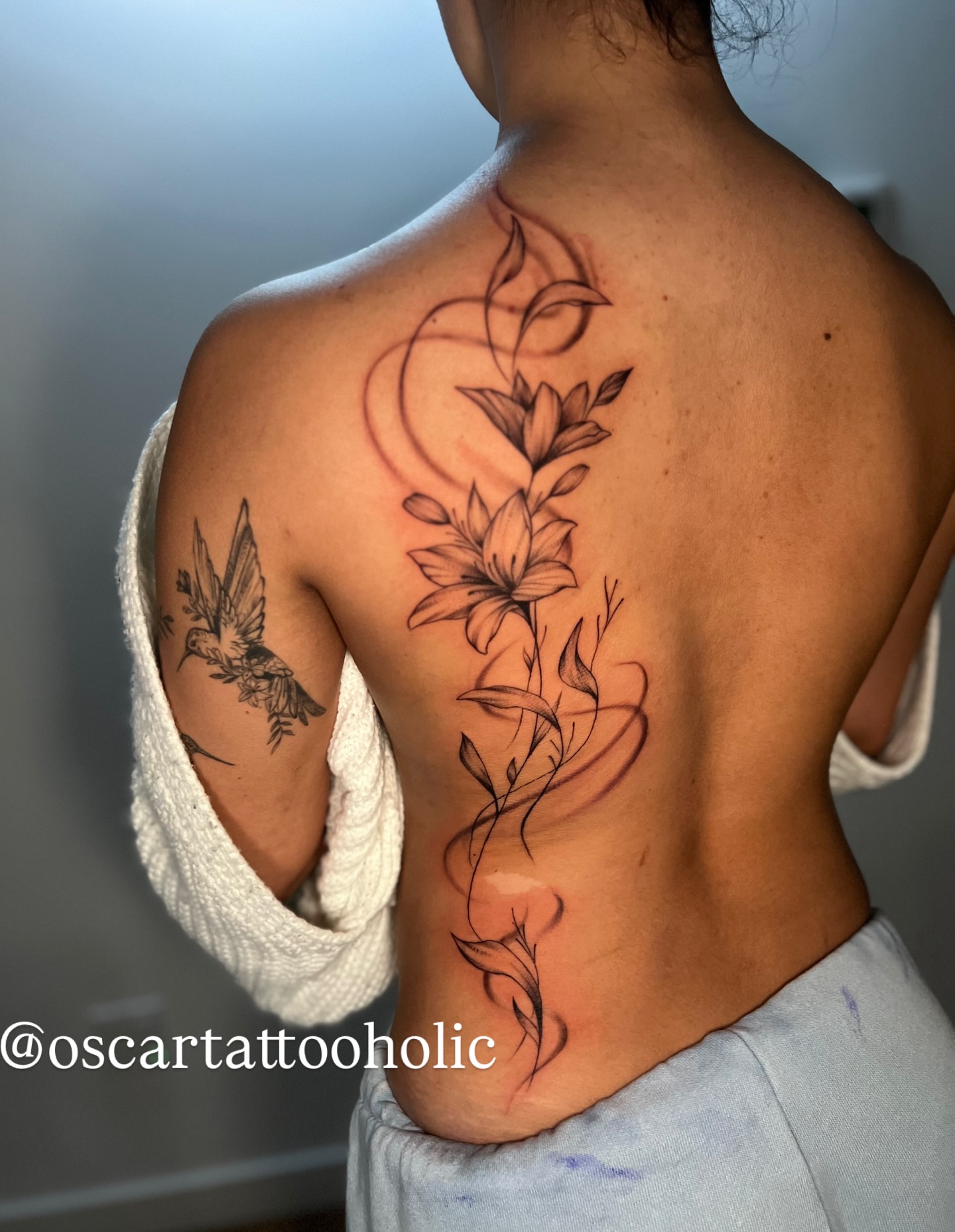 Tattoo by @oscartattooholic — black_and_grey