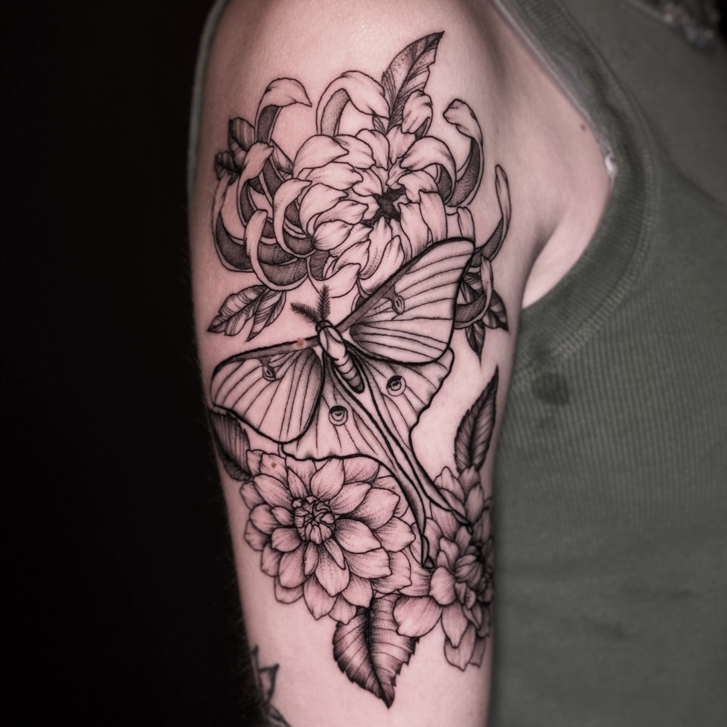Tattoo by @killjoystabs β black_and_grey, realism