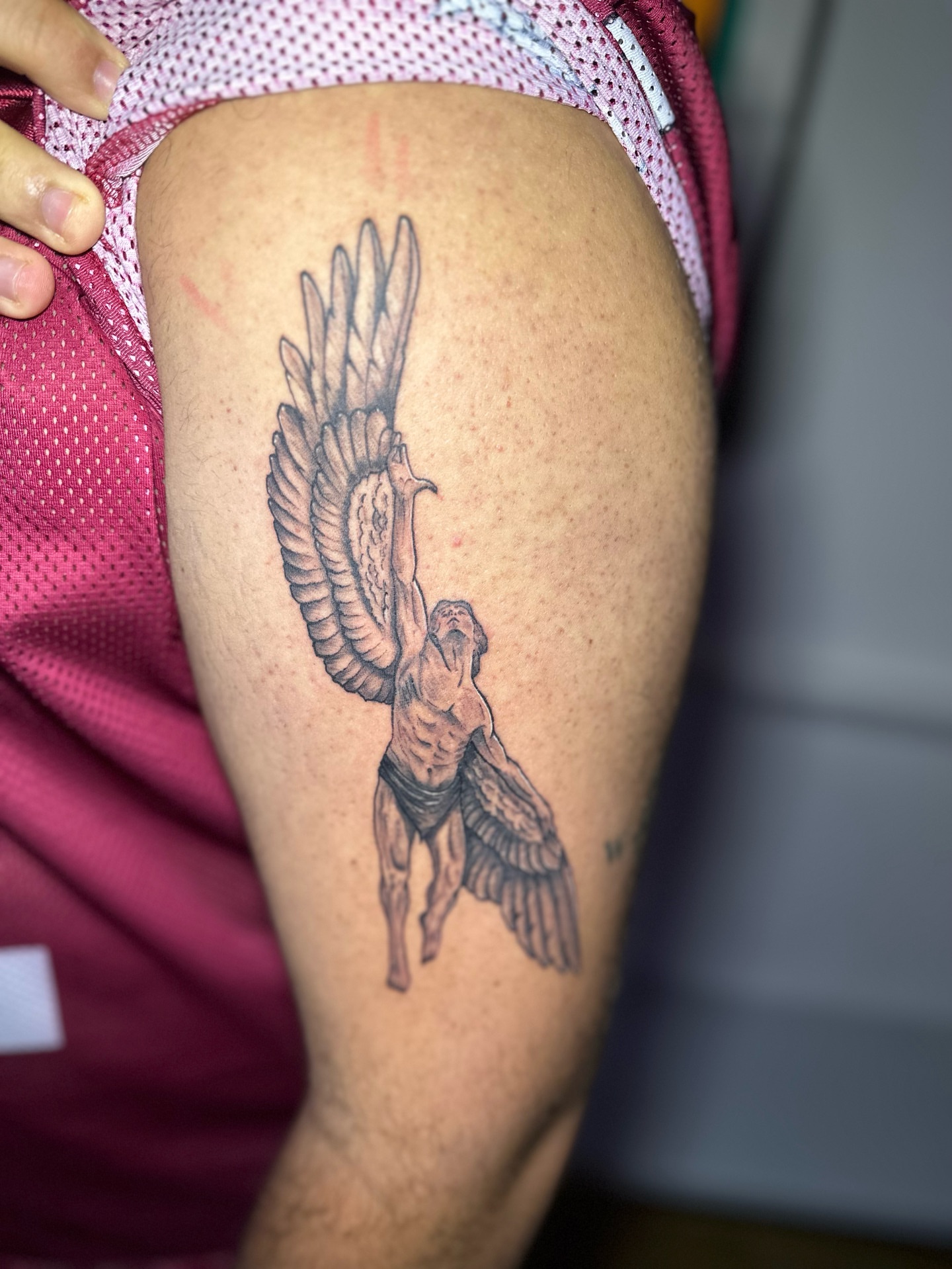 Tattoo by @j_c_tattoos — black_and_grey