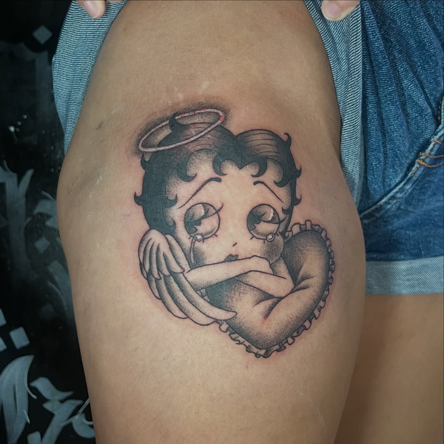 Tattoo by @vapidstar — dotwork