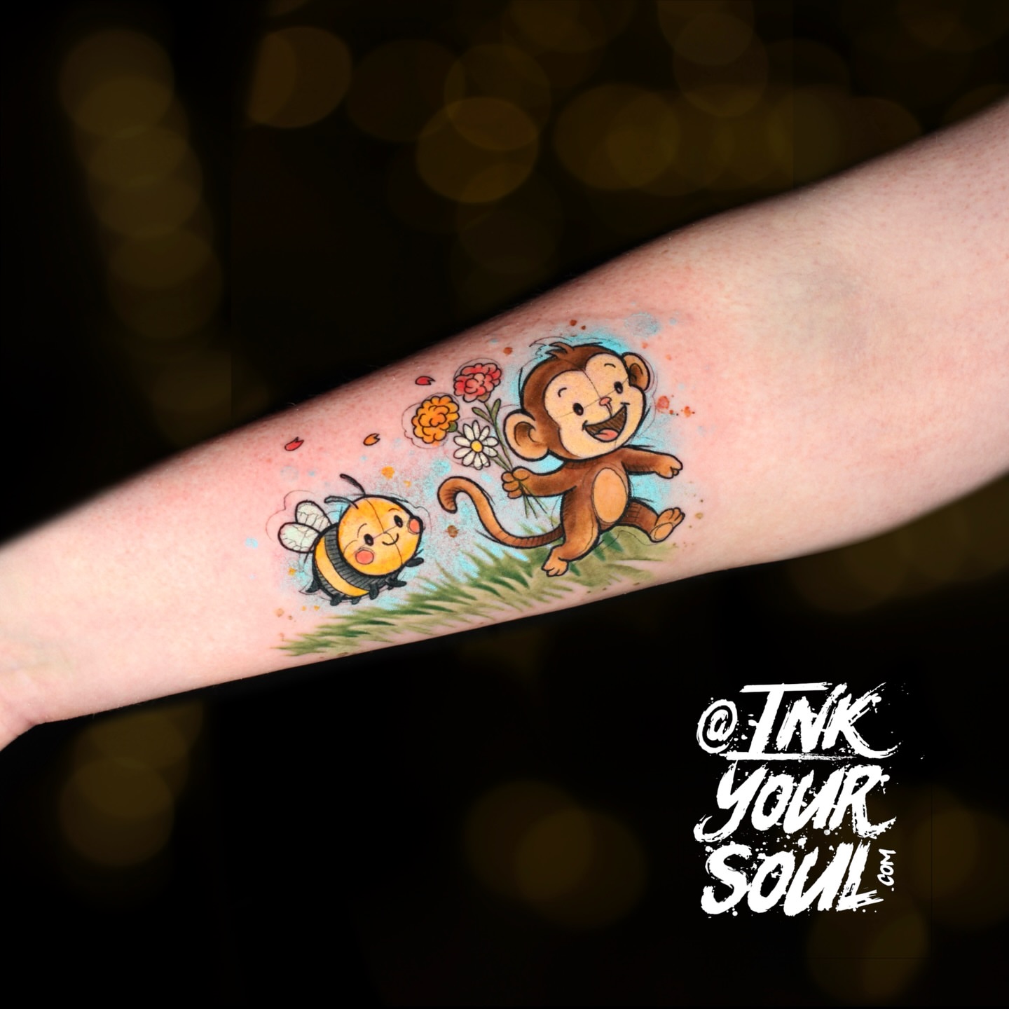 Tattoo by @inkyoursoul — watercolor