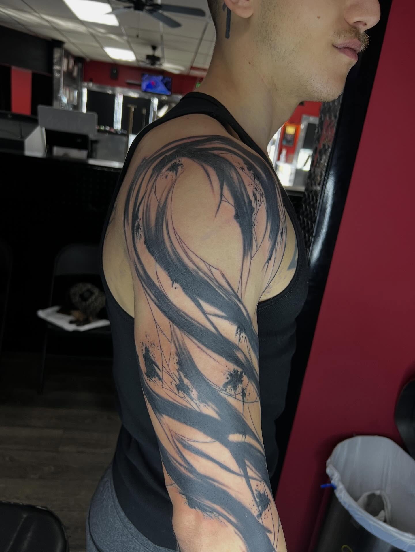 Tattoo by @darklunatattoos — black_and_grey