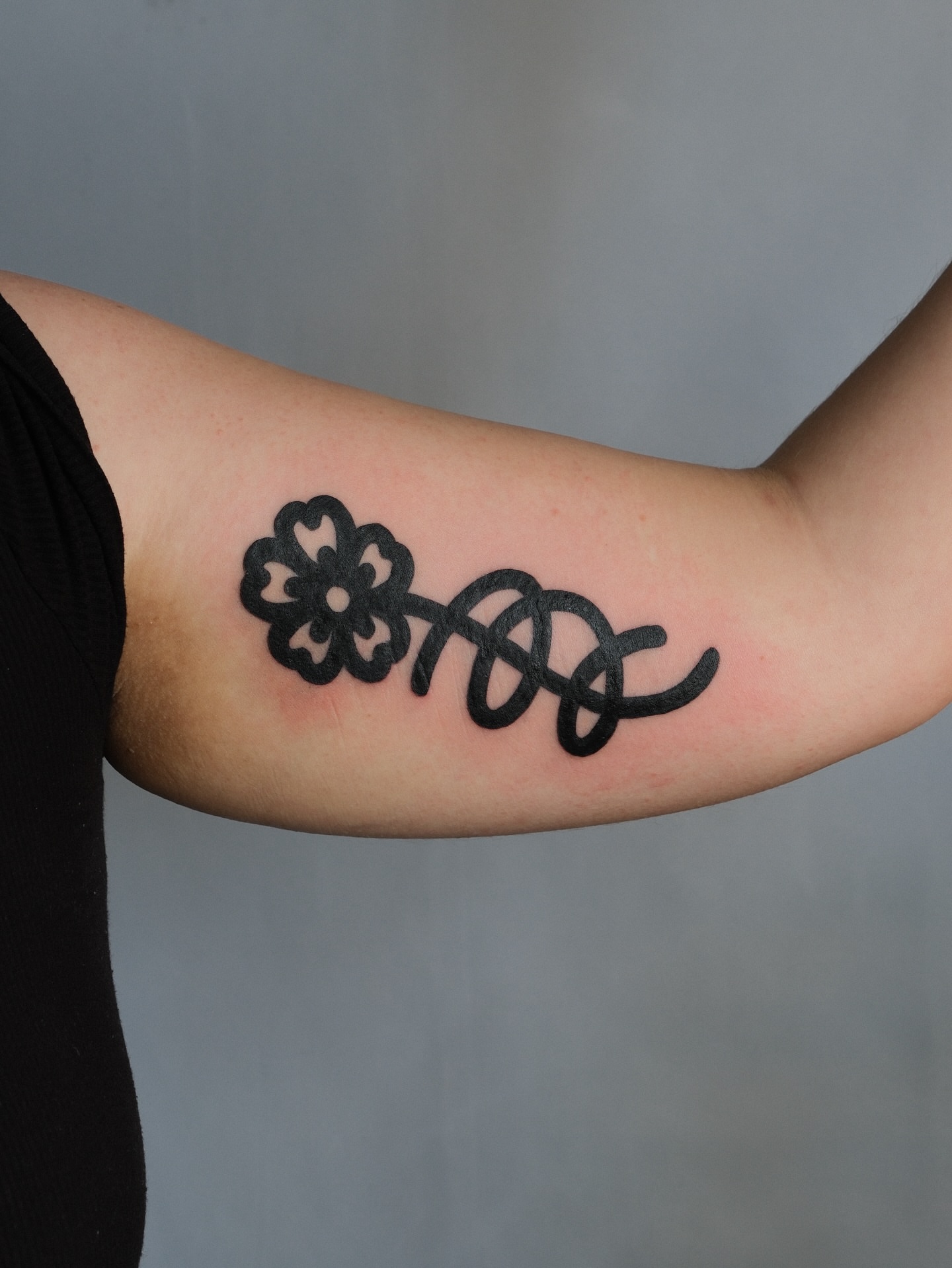 Tattoo by @wonkycube — black_and_grey
