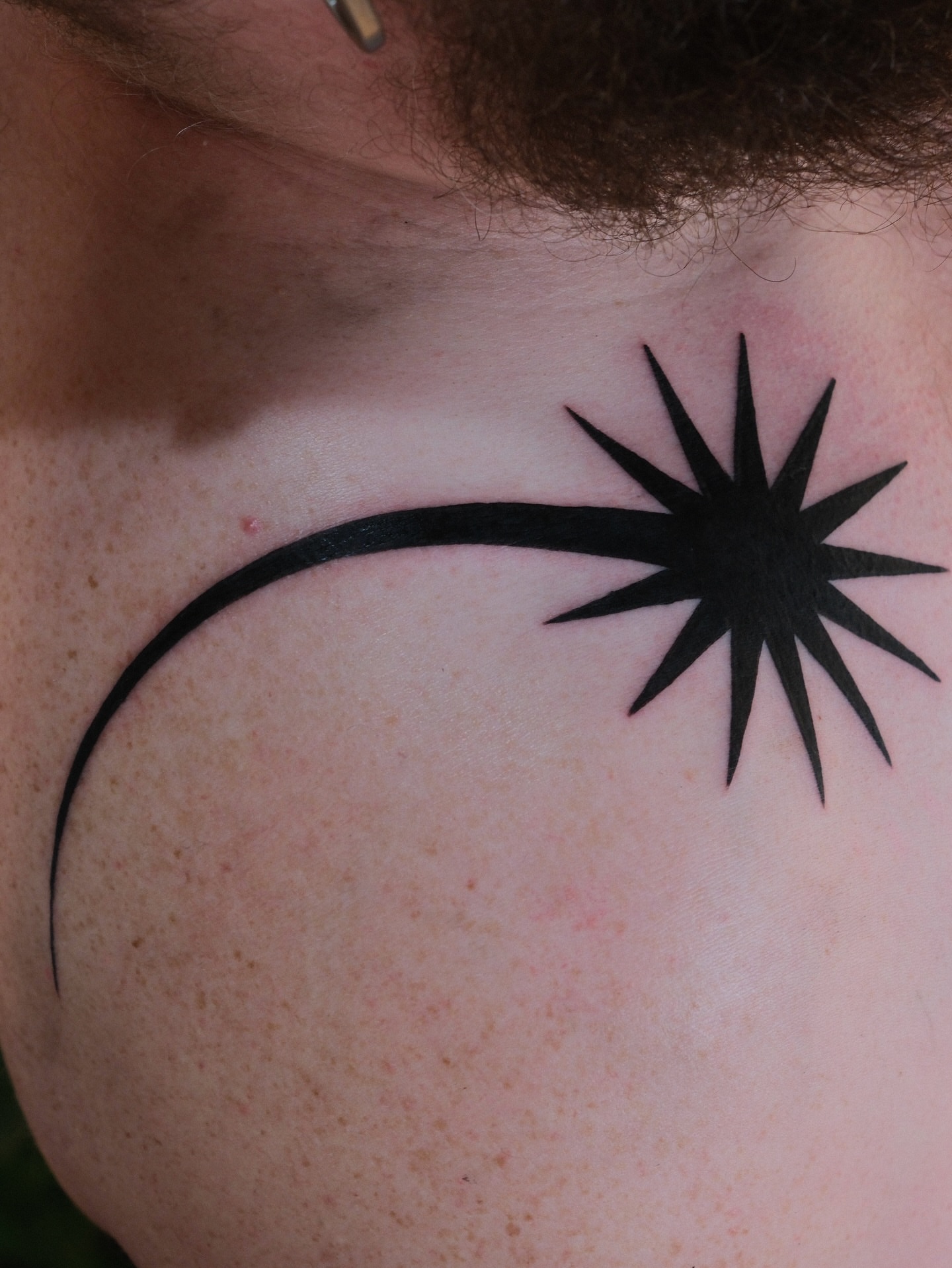 Tattoo by @wonkycube — blackwork
