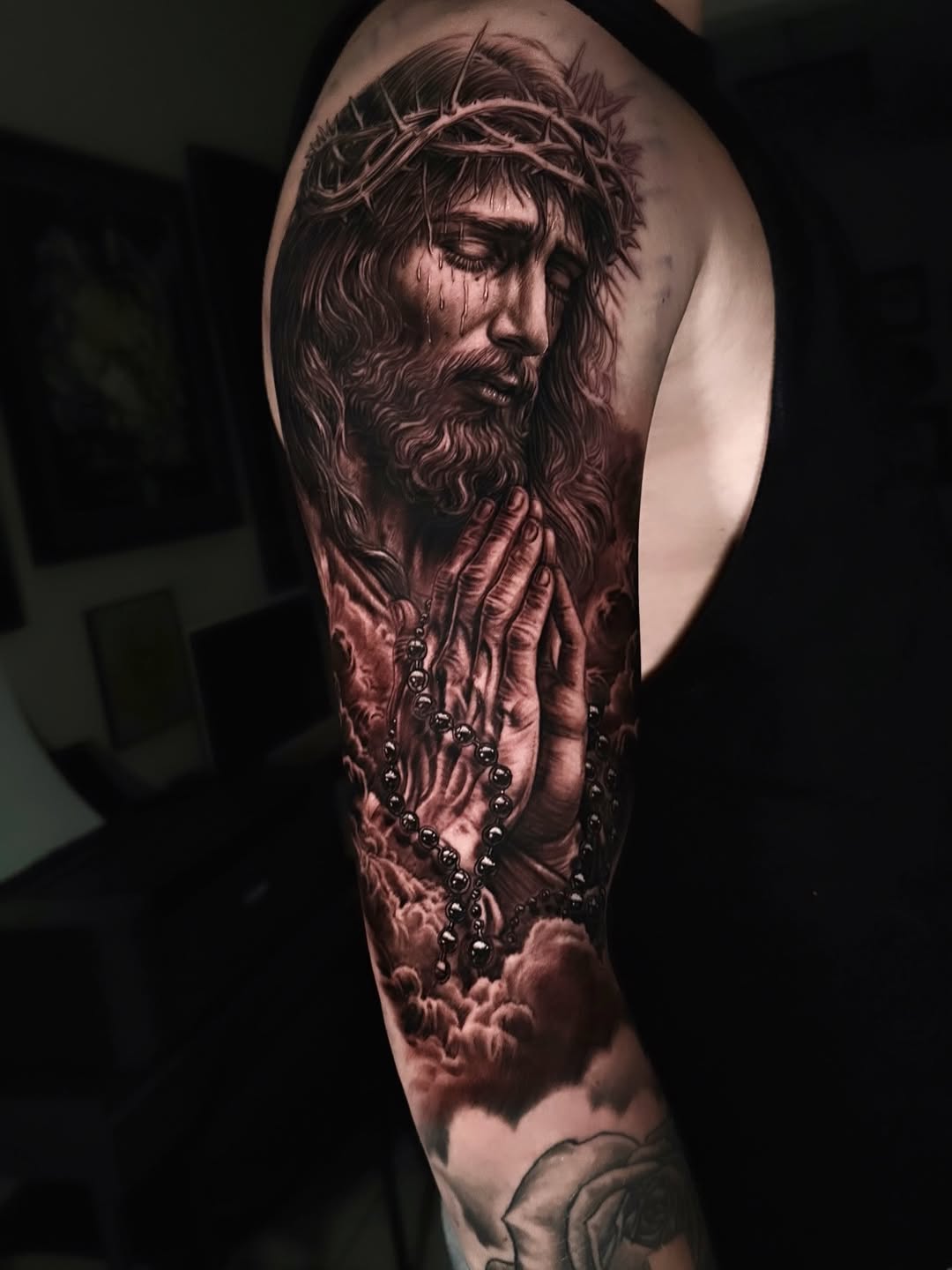 Tattoo by @xxtattoochrisxx — realism, black_and_grey