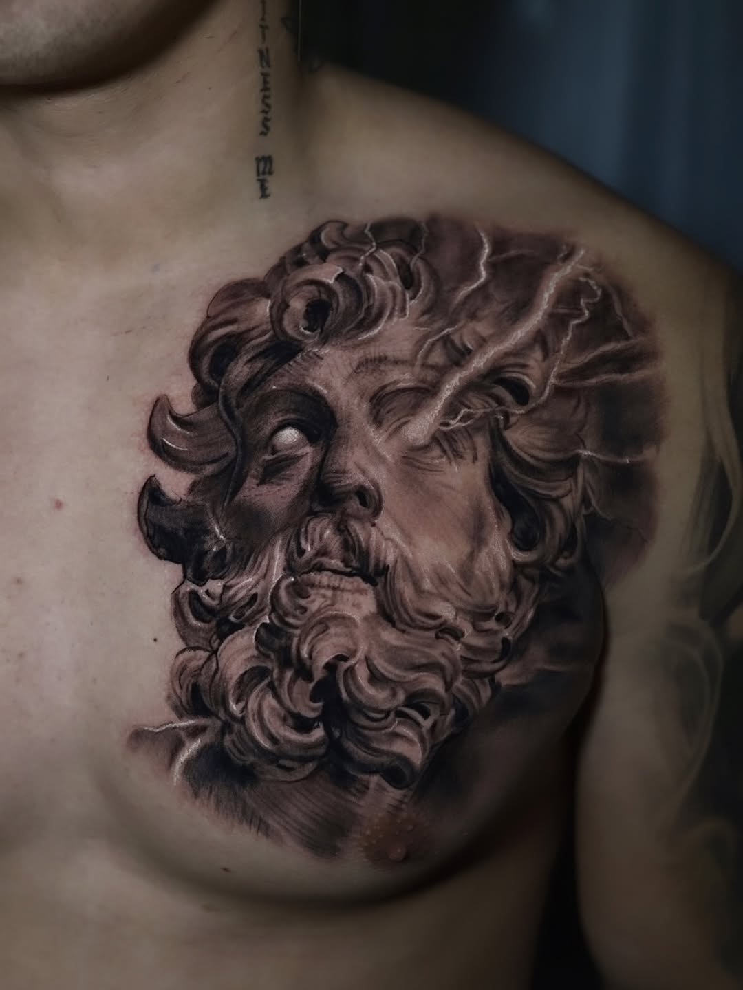Tattoo by @xxtattoochrisxx — realism, black_and_grey