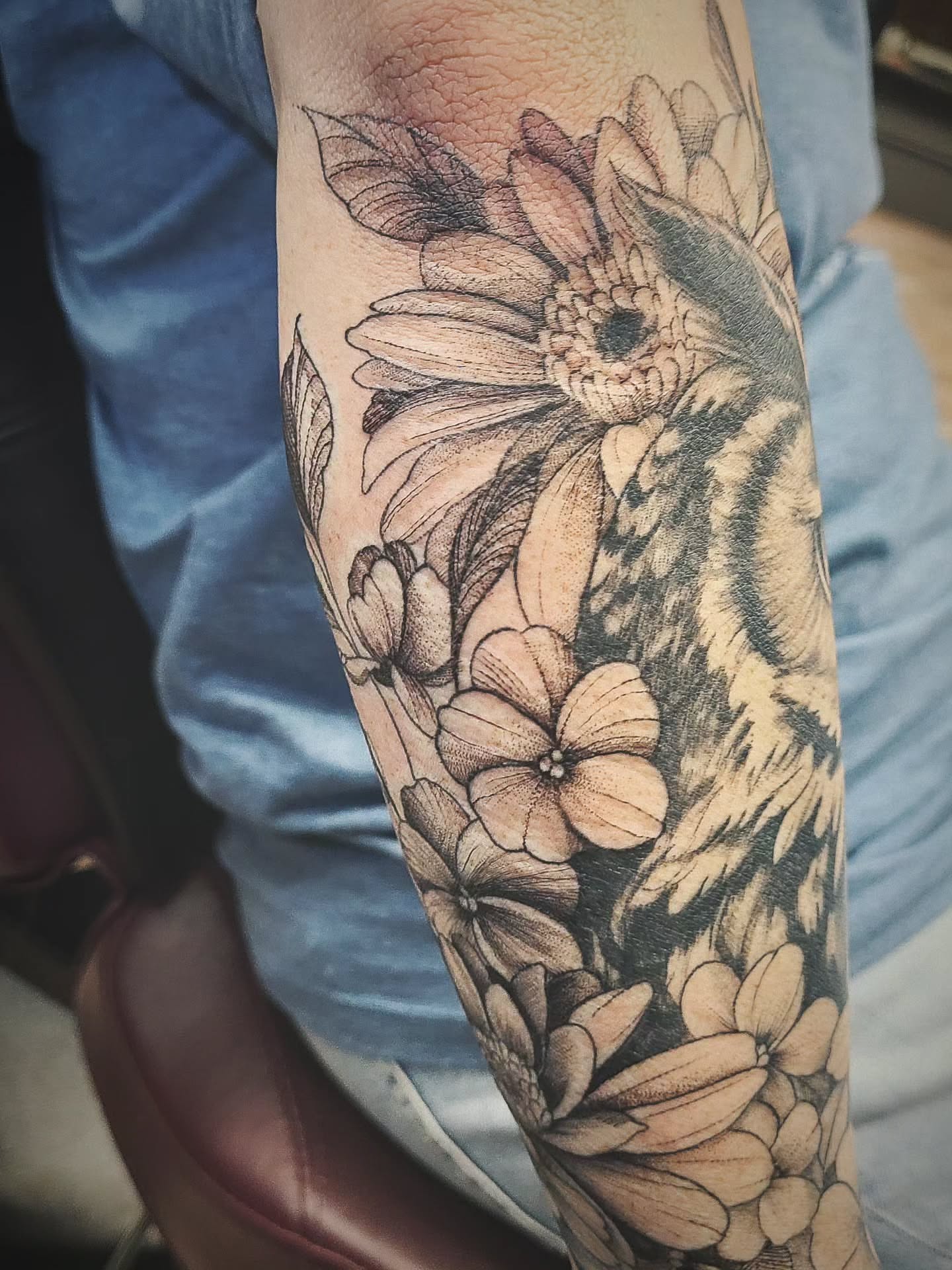 Tattoo by @shannongatesart — dotwork, realism