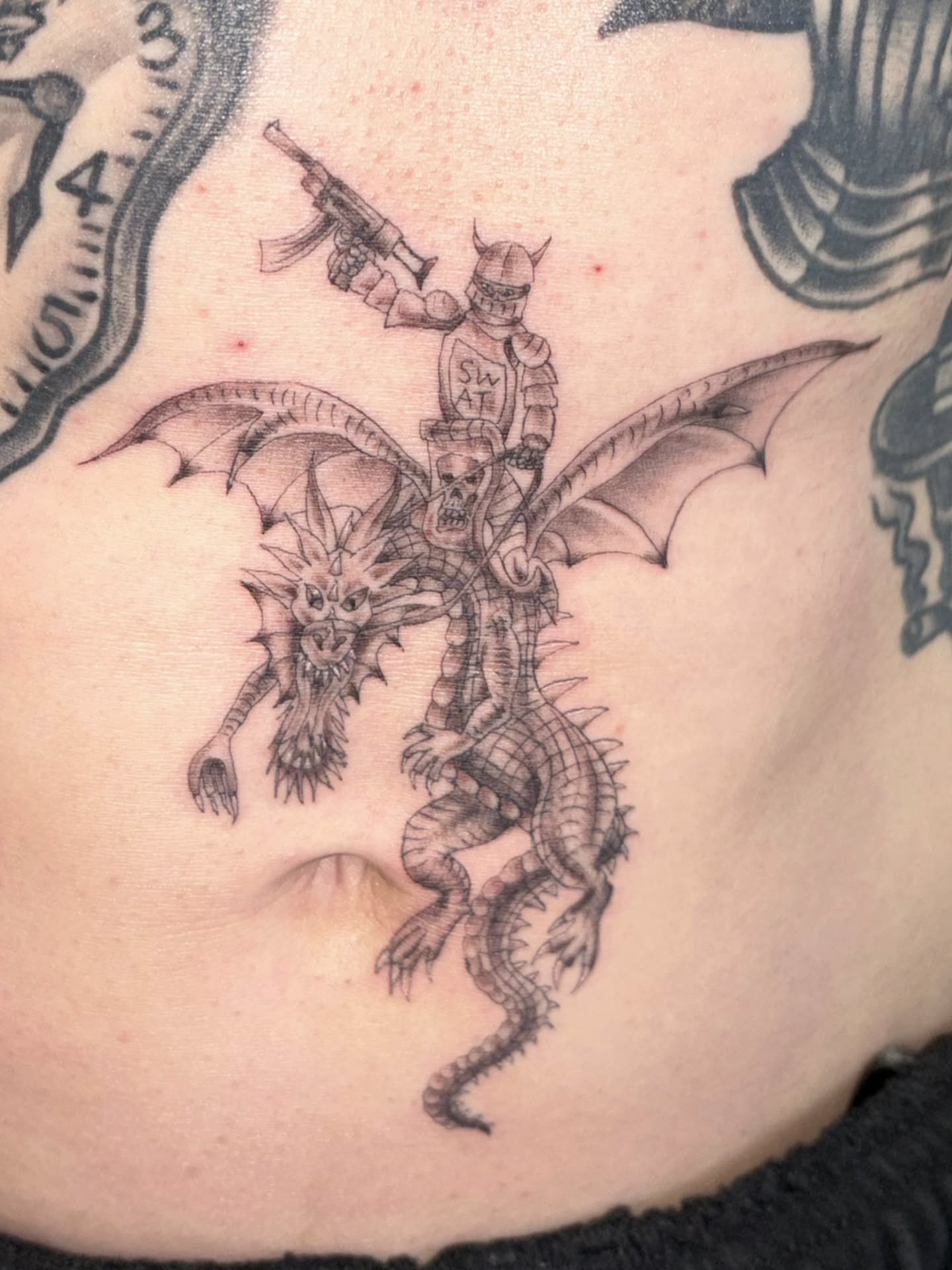 Tattoo by @kissmygiss — black_and_grey