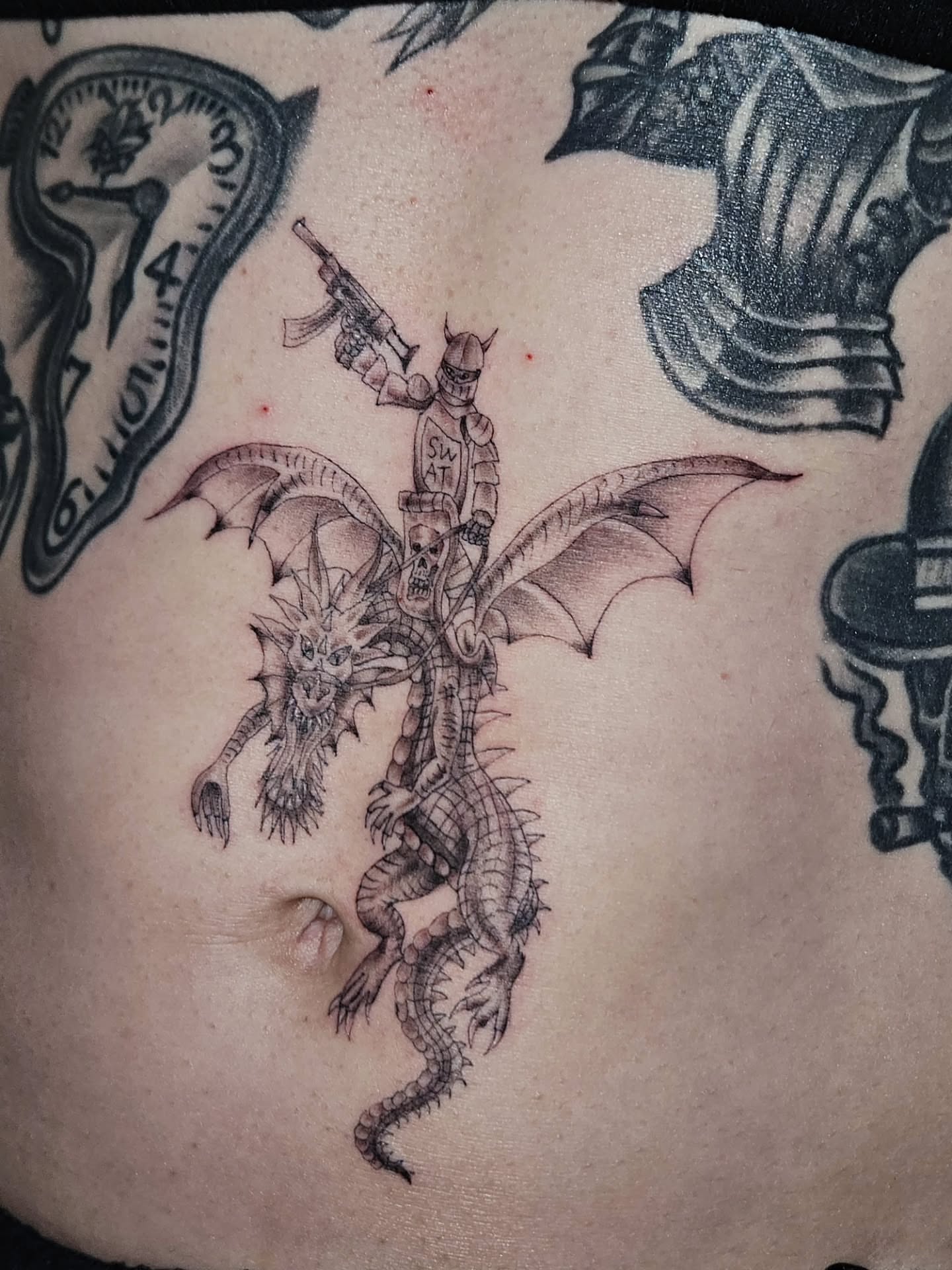 Tattoo by @kissmygiss — black_and_grey