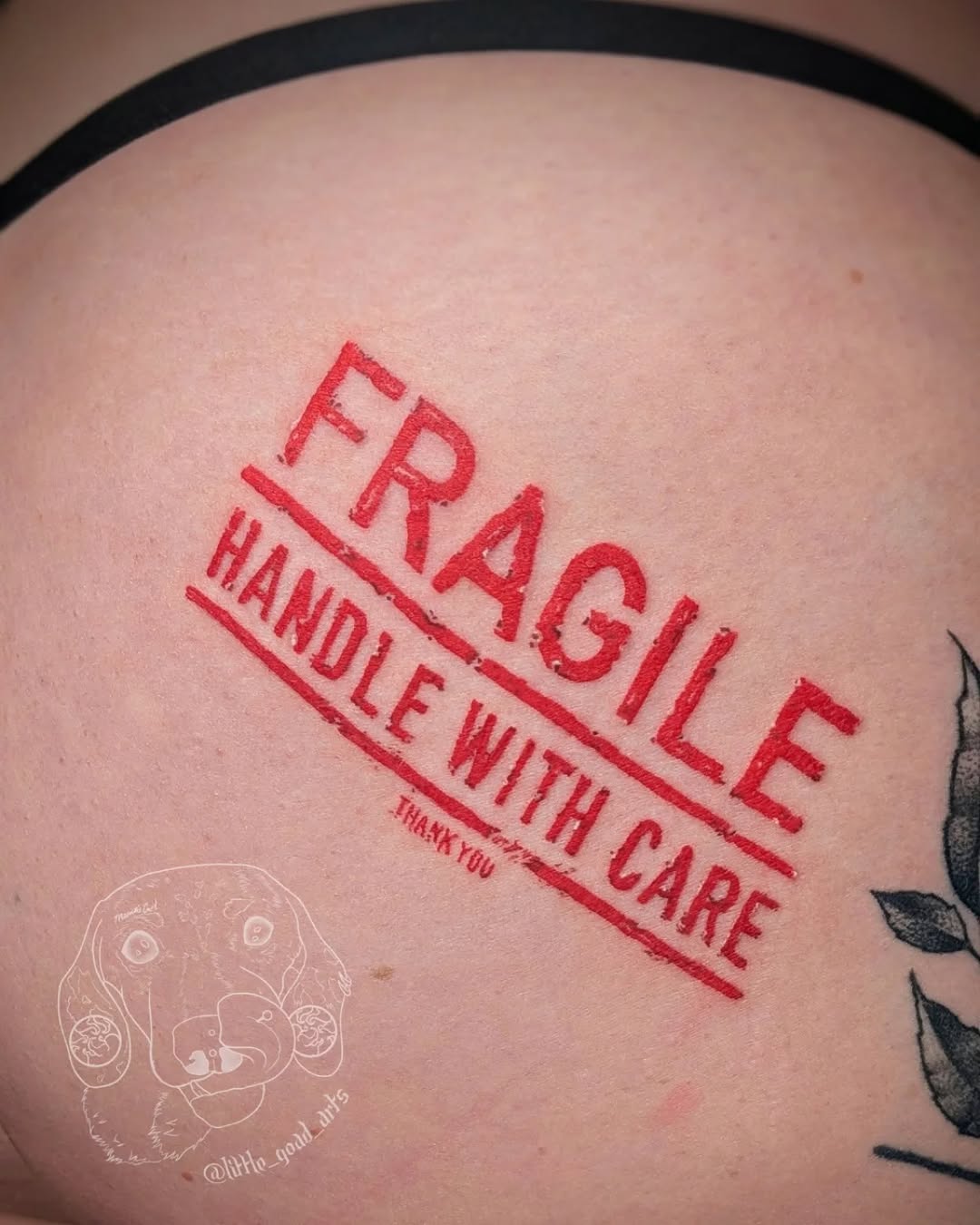 Tattoo by @little_goad_arts โ lettering_script