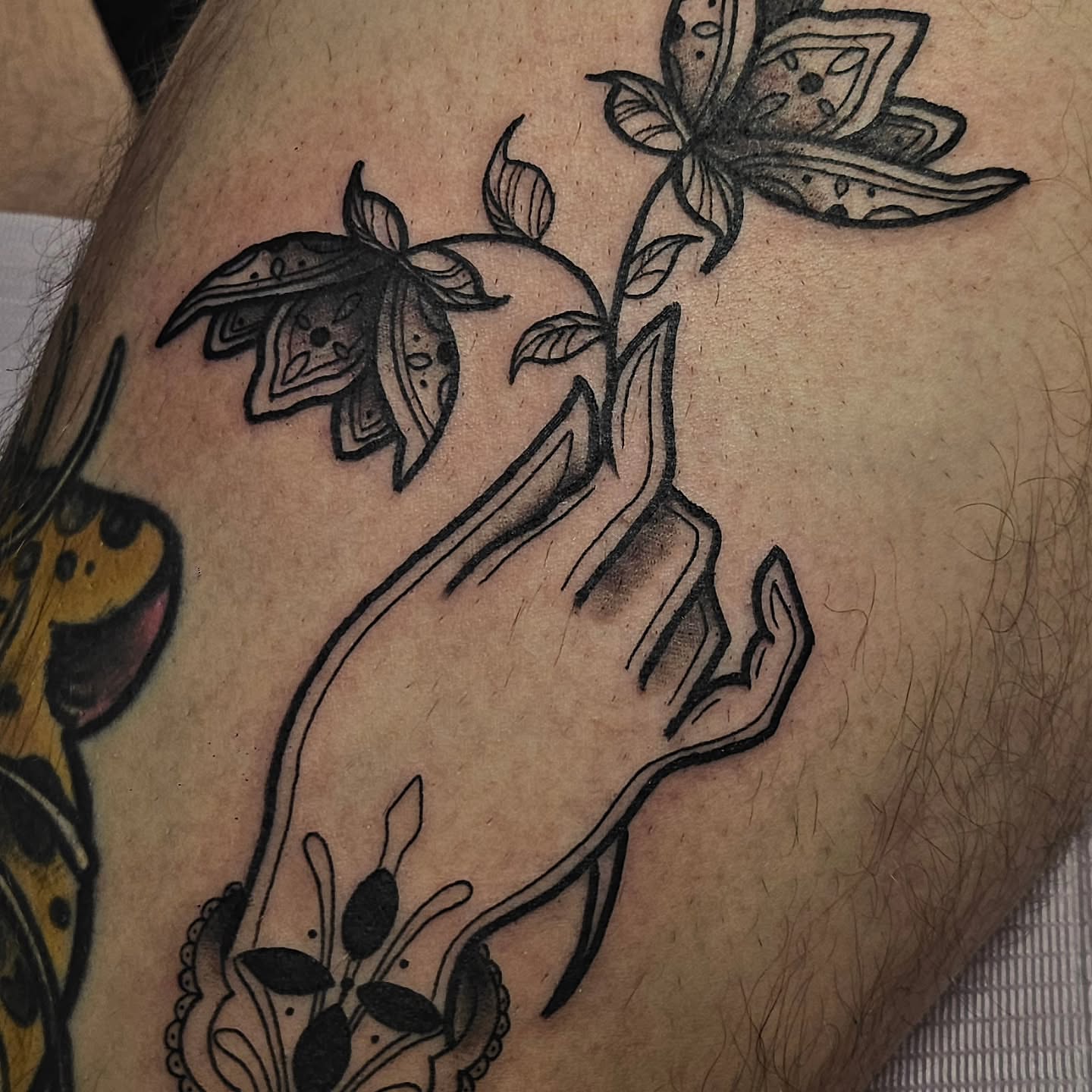 Tattoo by @needleandthorntattoo — black_and_grey