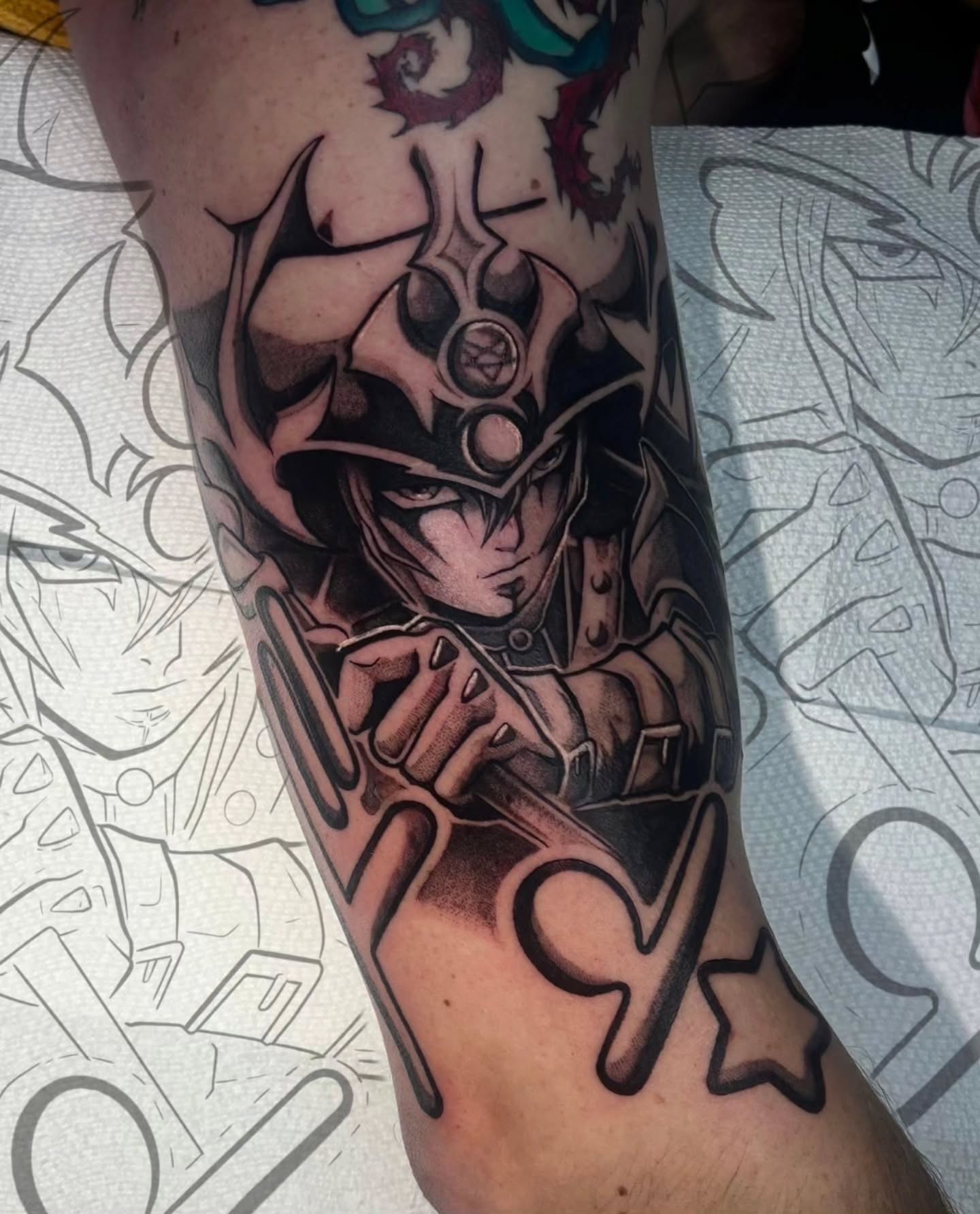 Tattoo by @owlliemoontattoo — anime