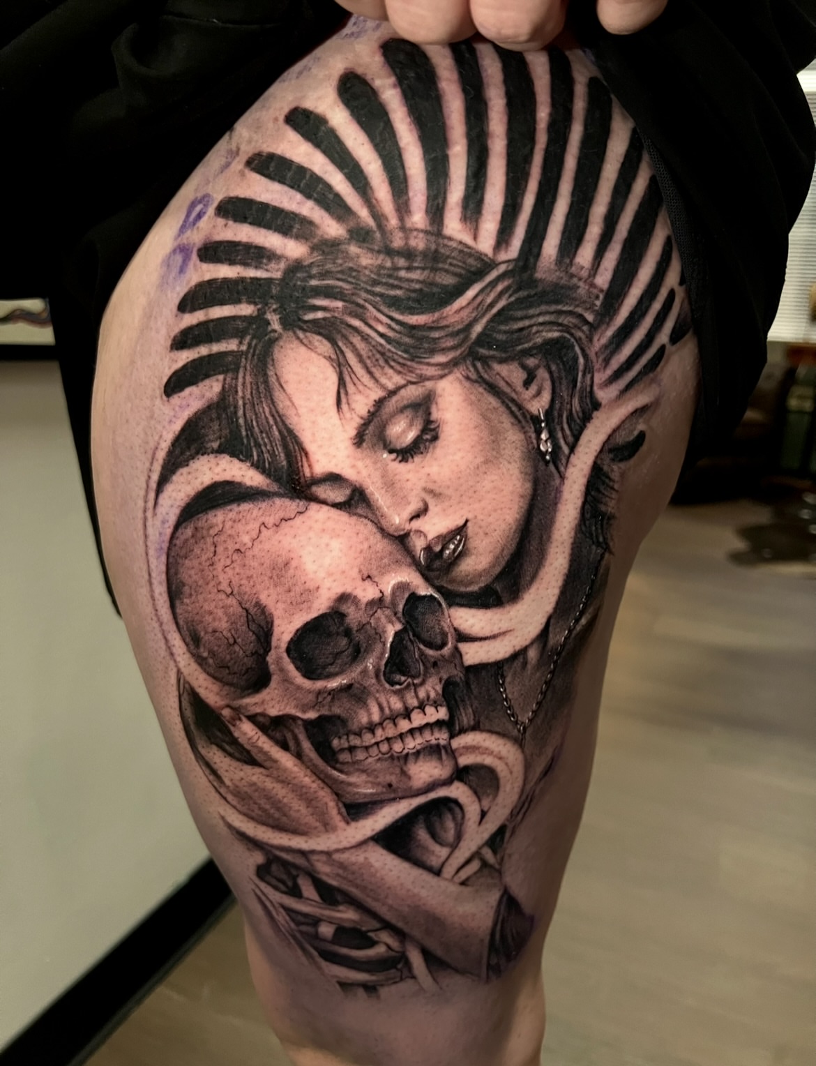 Tattoo by @tatsbysass — realism, dark_realism
