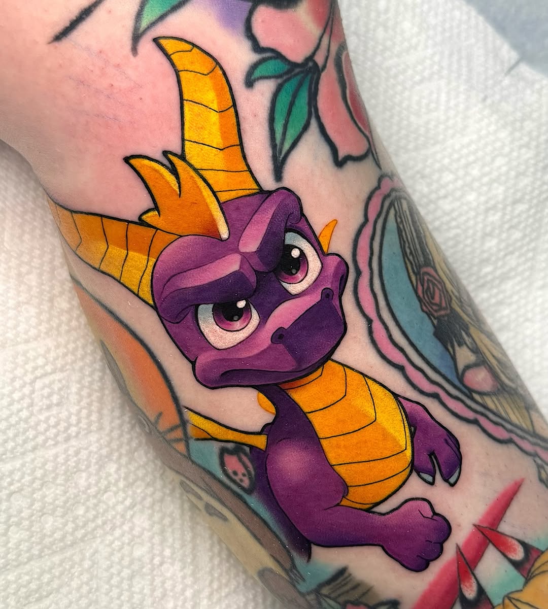 Tattoo by @shelbytattoos — new_school, anime