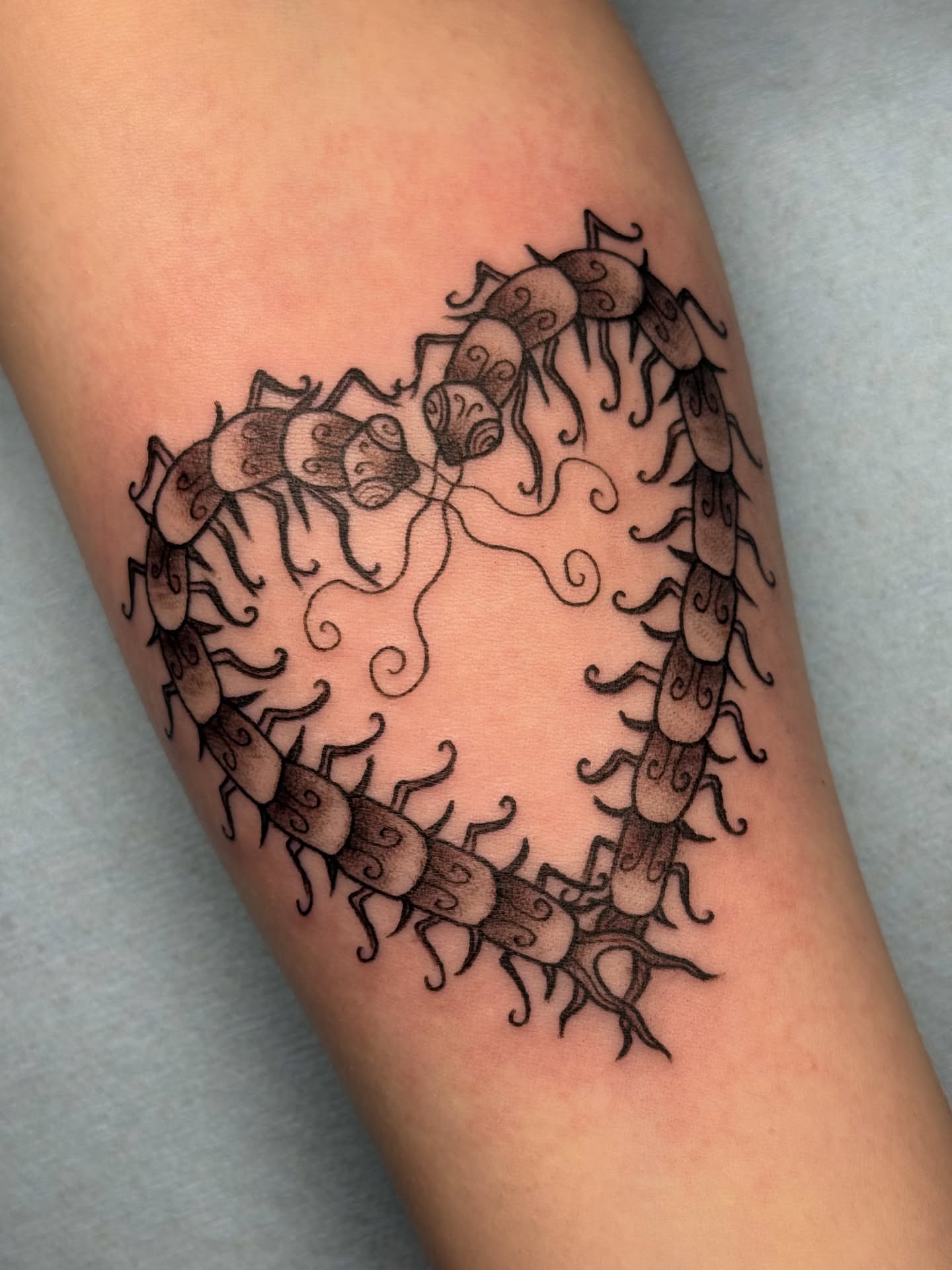 Tattoo by @rhiannontattoos — black_and_grey