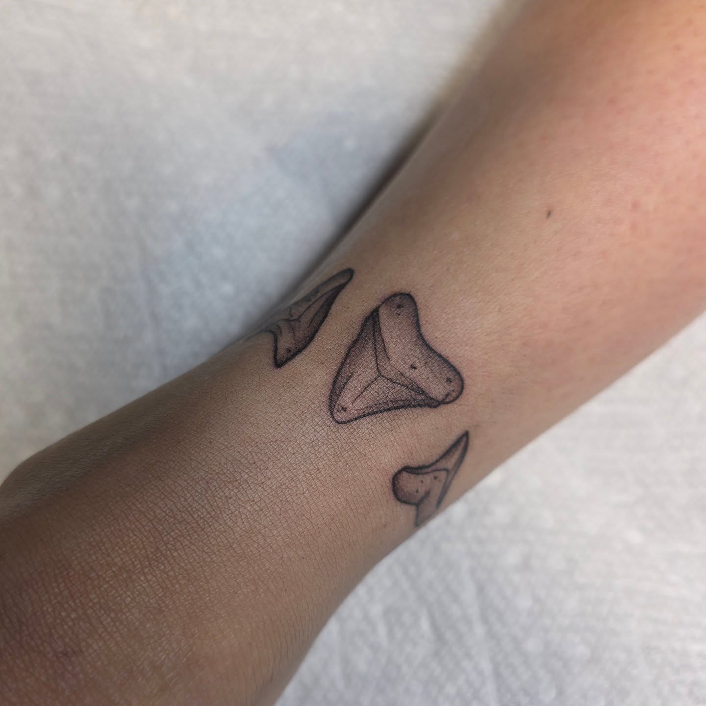 Geometric shapes geometric tattoo on the forearm by Cassieal Welch