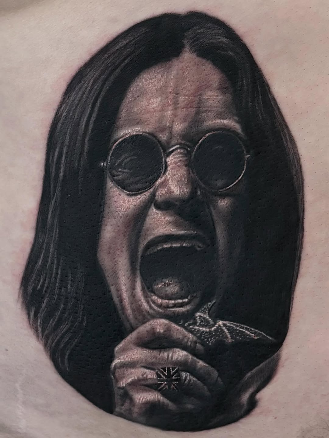 Tattoo by @rustybng — realism, black_and_grey