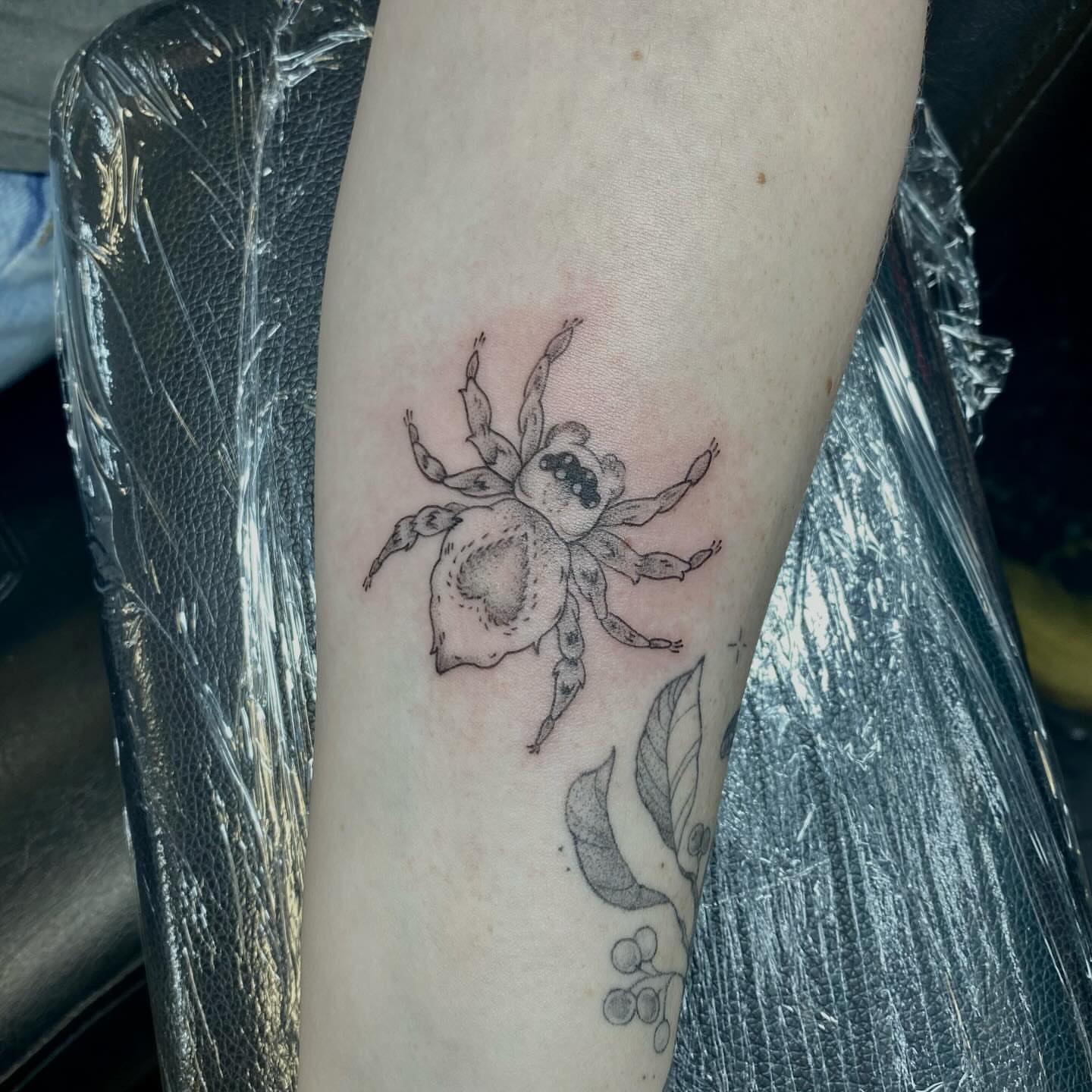 Tattoo by @emmaleighrosetattoos — black_and_grey