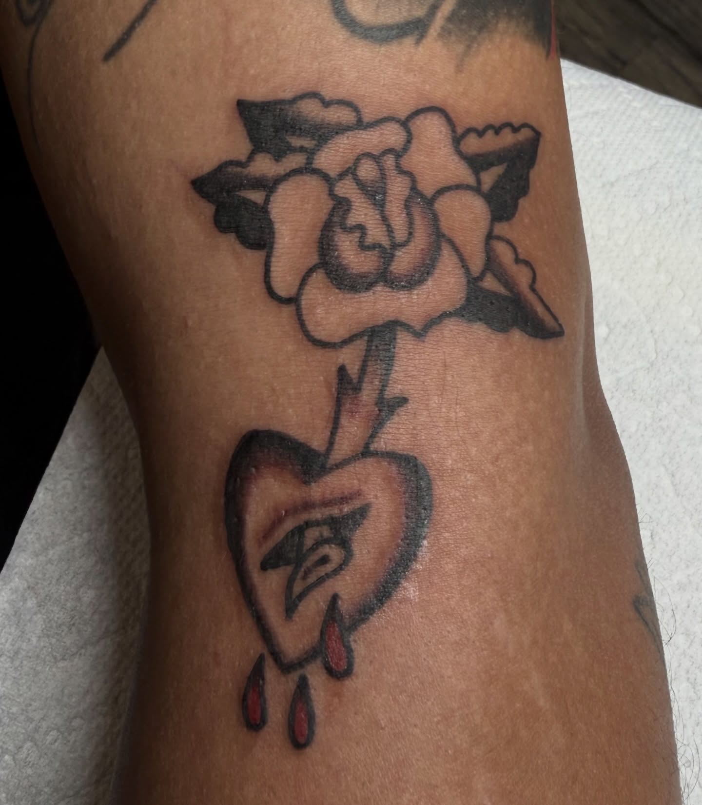 Tattoo by @bigmoon_18 — black_and_grey