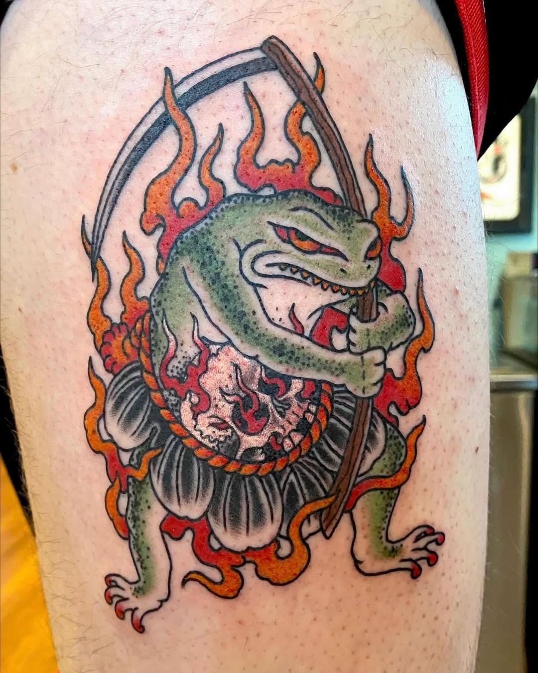 Tattoo by @rockyburley โ american_traditional, neo_traditional