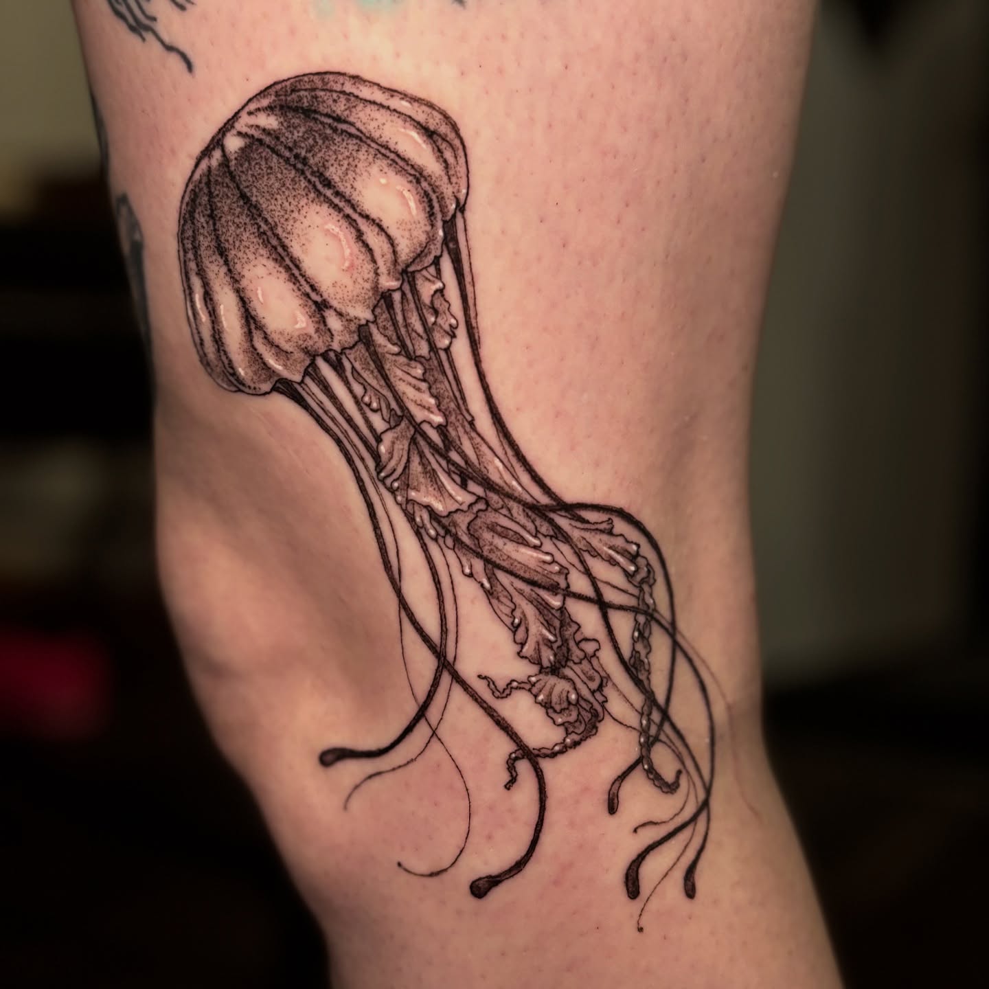 Tattoo by @eujeanmean — dotwork
