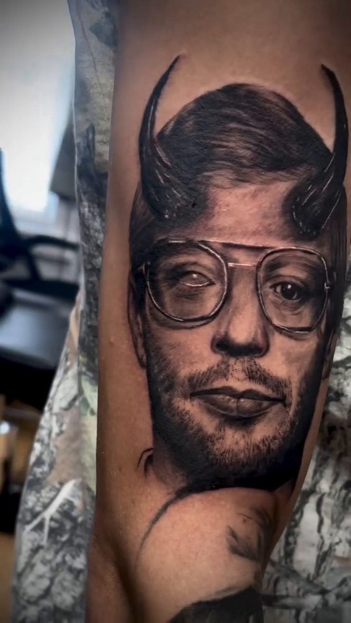 Tattoo by @eastofnoir — realism, black_and_grey