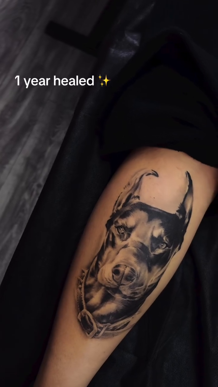 Tattoo by @alinas_tattoos β realism, black_and_grey