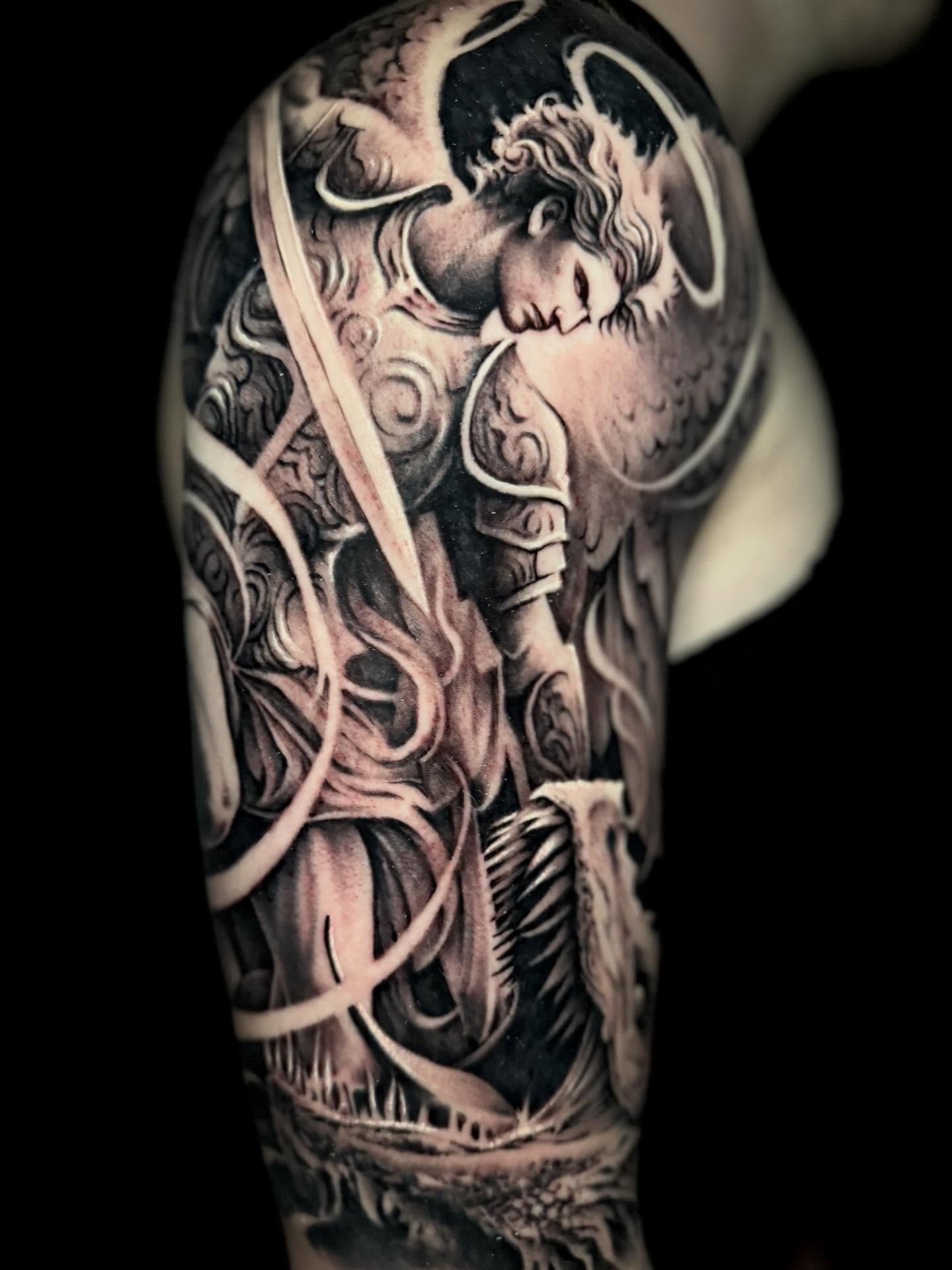 Tattoo by @gabejensentattoos — black_and_grey, realism