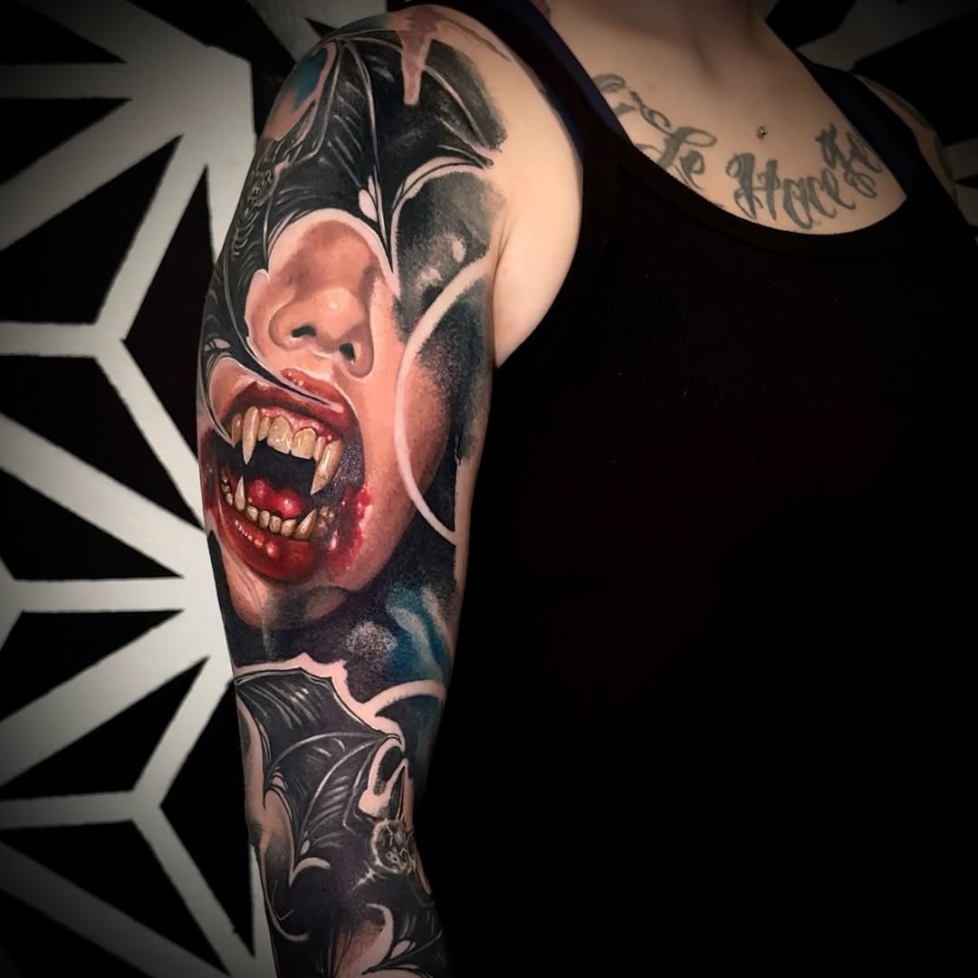 Tattoo by @danaratattoos — realism, dark_realism