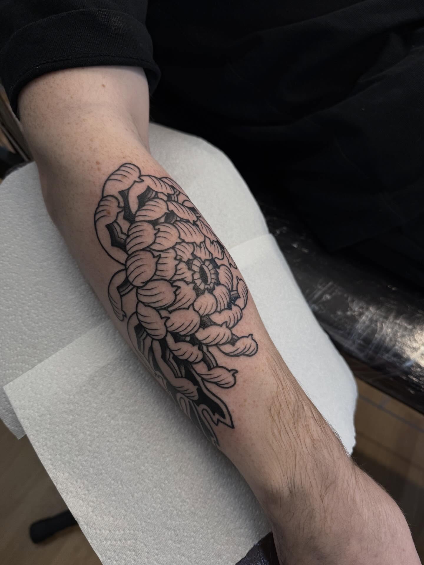 Tattoo by @staygoodtom — black_and_grey