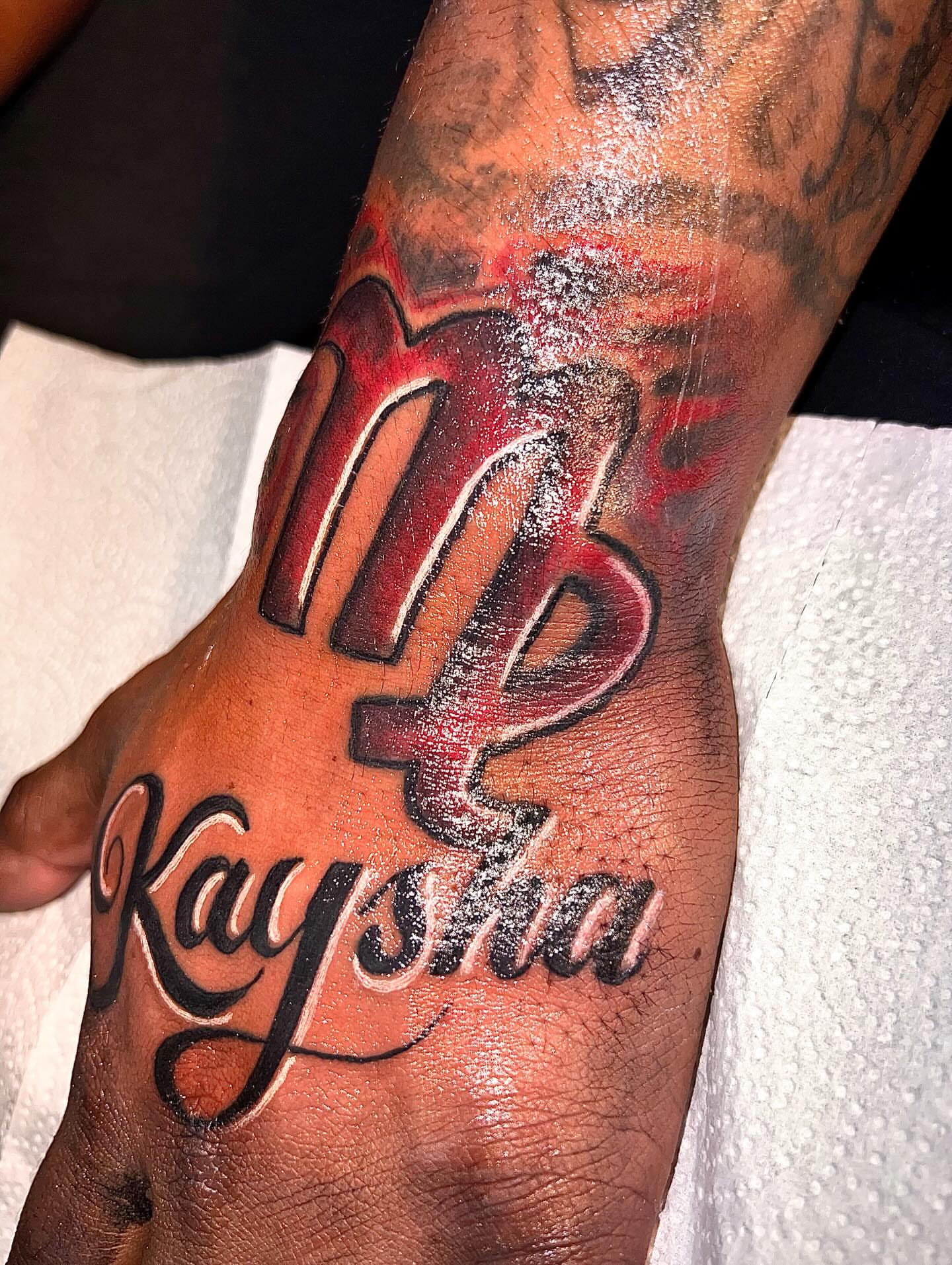 Tattoo by @inkedby_sonya_son — lettering_script