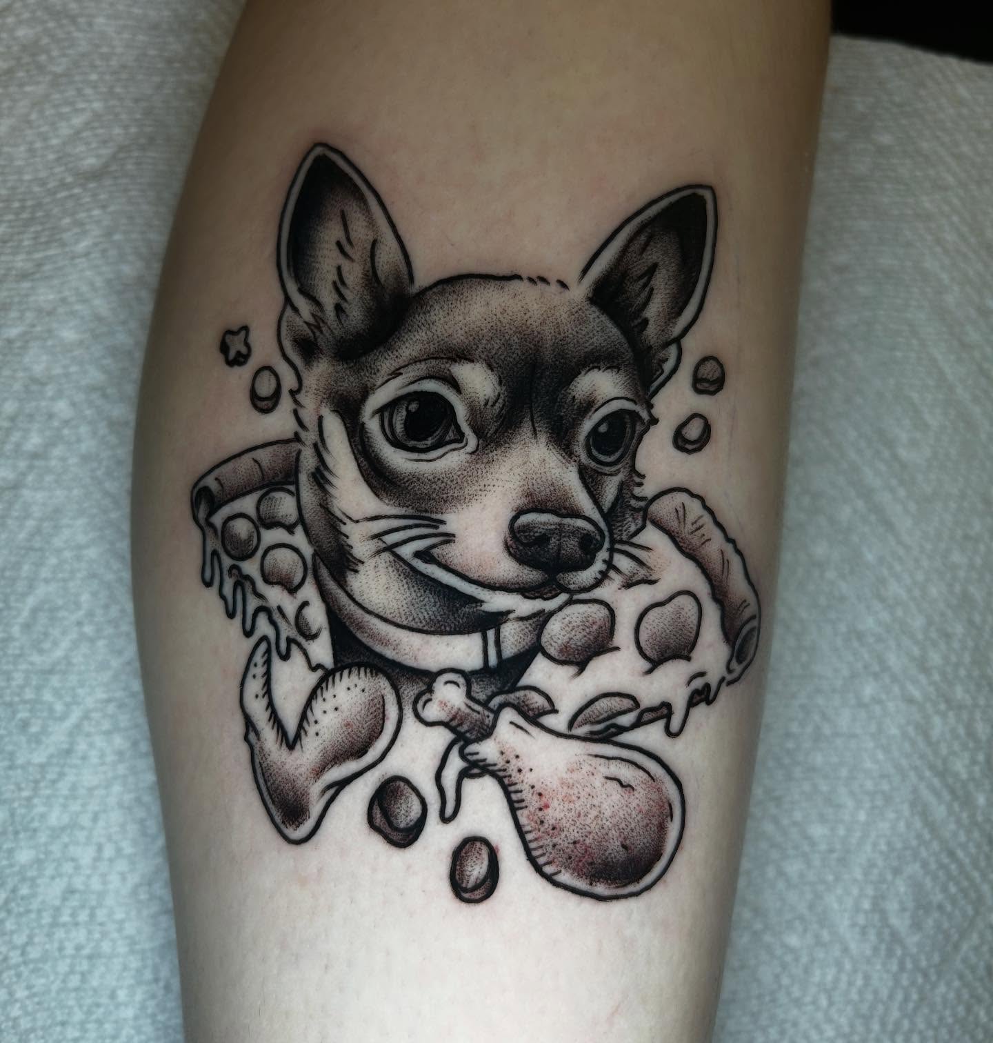 Tattoo by @mayhem_inkk — dotwork