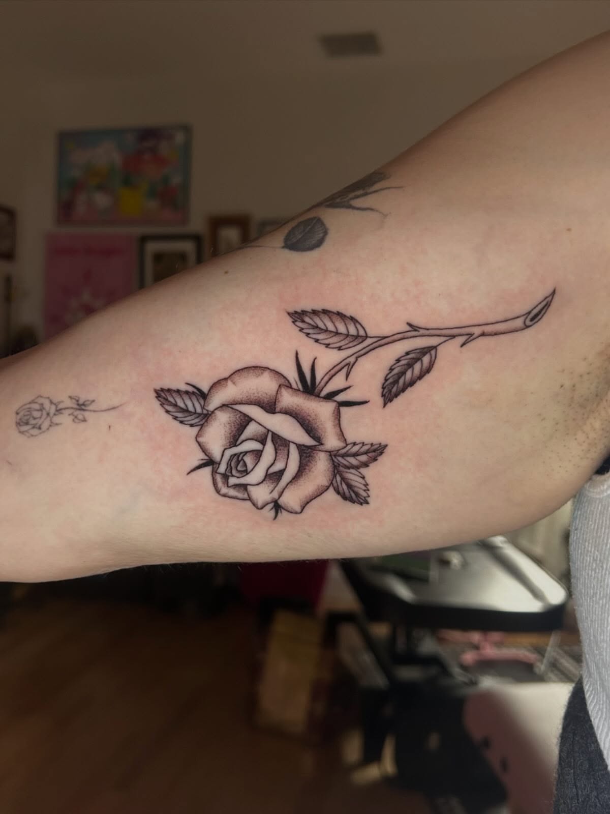 Tattoo by @wldspce — black_and_grey