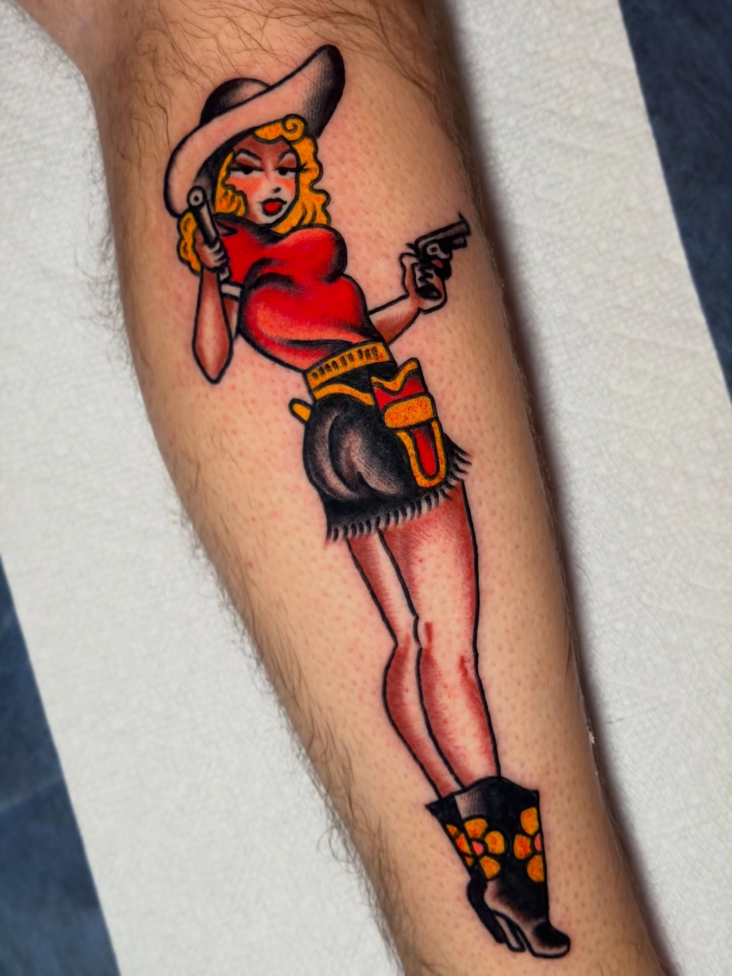 Cowgirl American traditional tattoo on the forearm by ๐
๐ฆ๐๐ซ๐ ๐ ๐๐ข๐ฉ๐ฆ๐ ๐ฆ๐ ๐๐๐ฏ๐ฆ๐