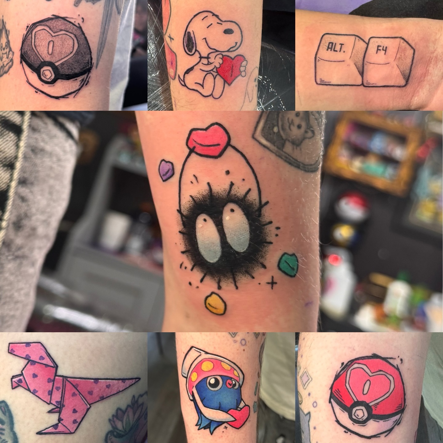Snoopy dotwork tattoo on the forearm by Joey Topacio