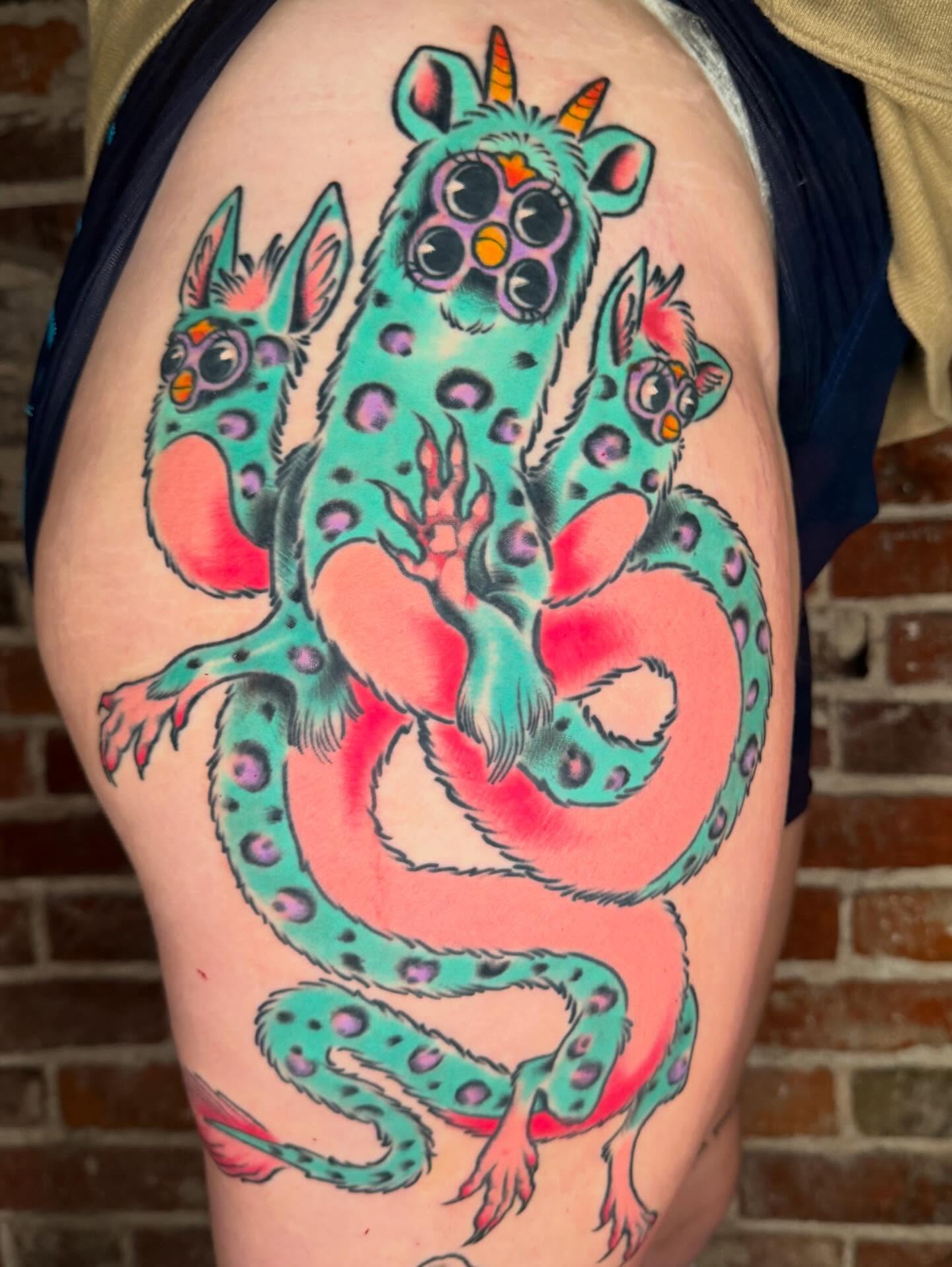 Tattoo by @tattoosbysav — american_traditional, trash_polka