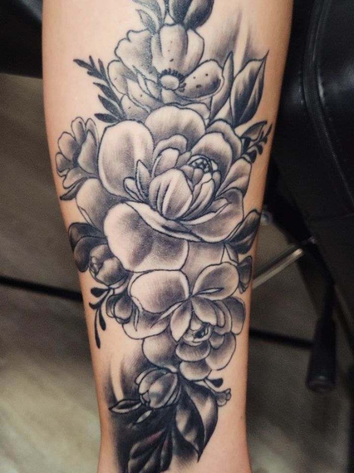 Tattoo by @theinkboxtattoos — black_and_grey