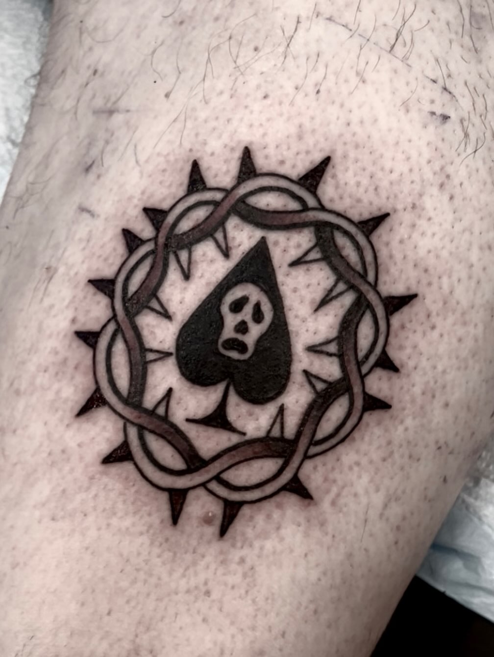 Tattoo by @johnjohn_tattoos — black_and_grey