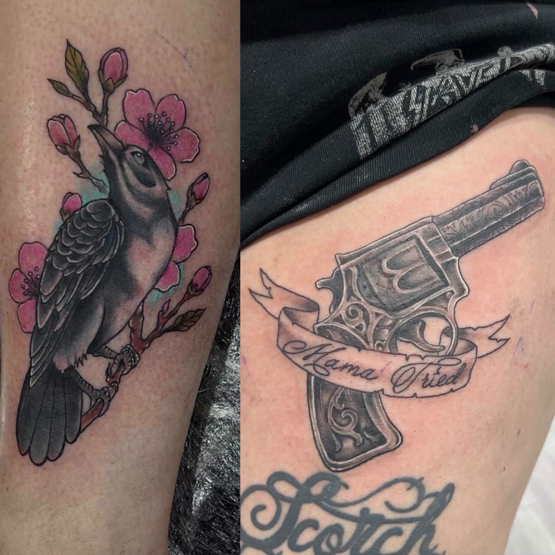 Tattoo by @neotrashace — american_traditional, black_and_grey
