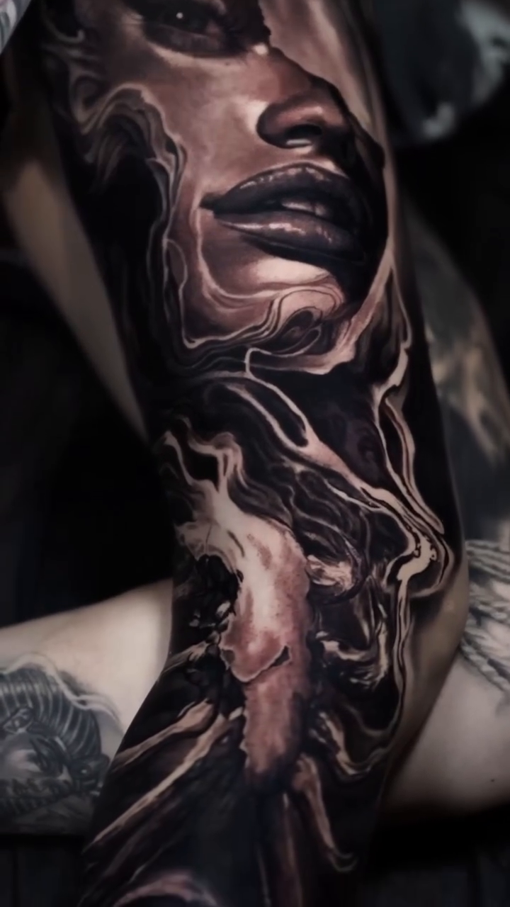 Tattoo by @zach.the.ripperr โ dark_realism, black_and_grey
