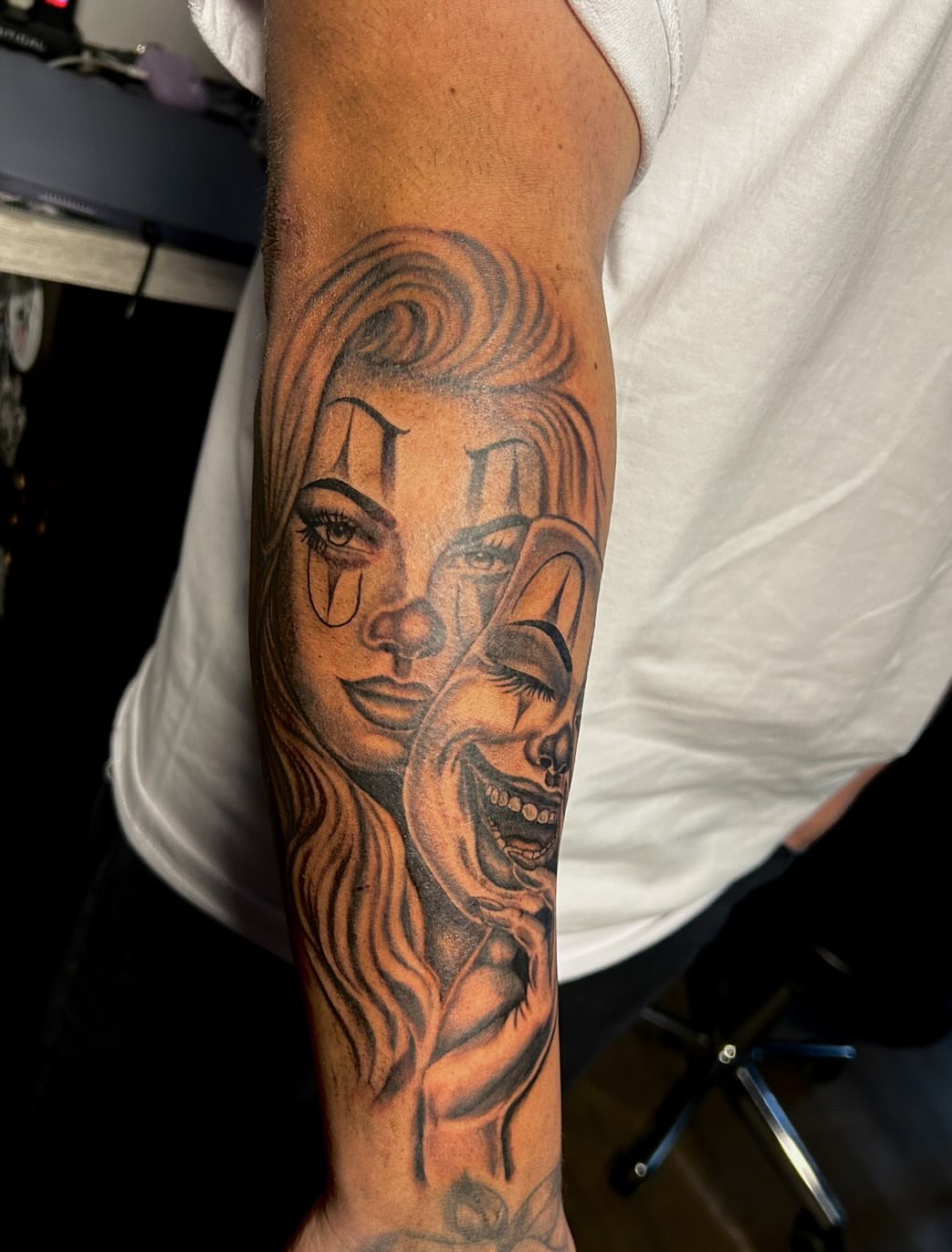 Tattoo by @mena_tats — realism, black_and_grey