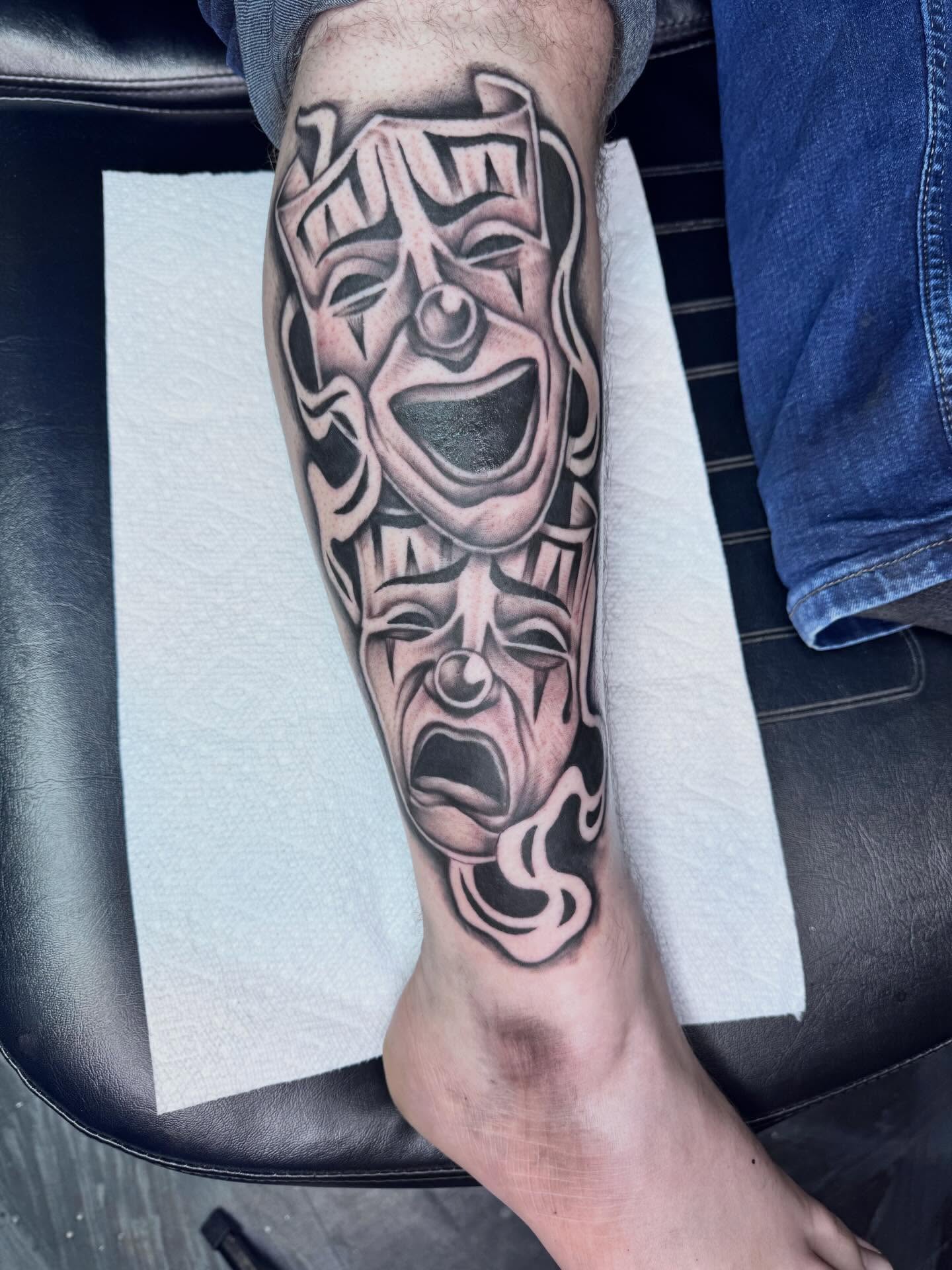 Tattoo by @colby_tattoos — black_and_grey, realism