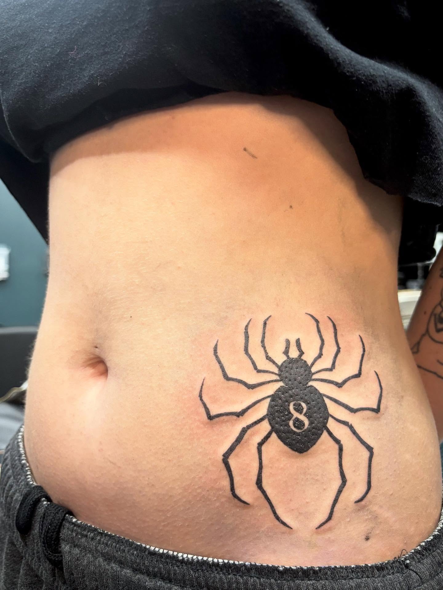Spider geometric tattoo by ✨Tattoos By Martina ✨