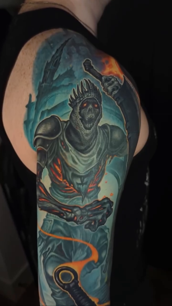 Tattoo by @raptorlazer — realism, trash_polka