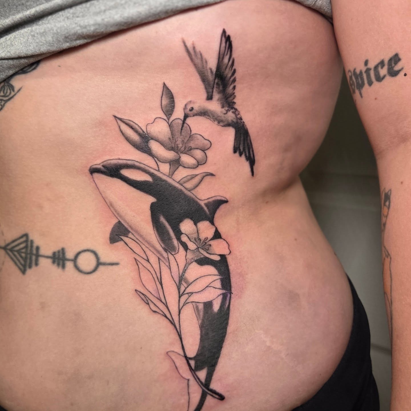 Tattoo by @jousmile_tattoos — black_and_grey