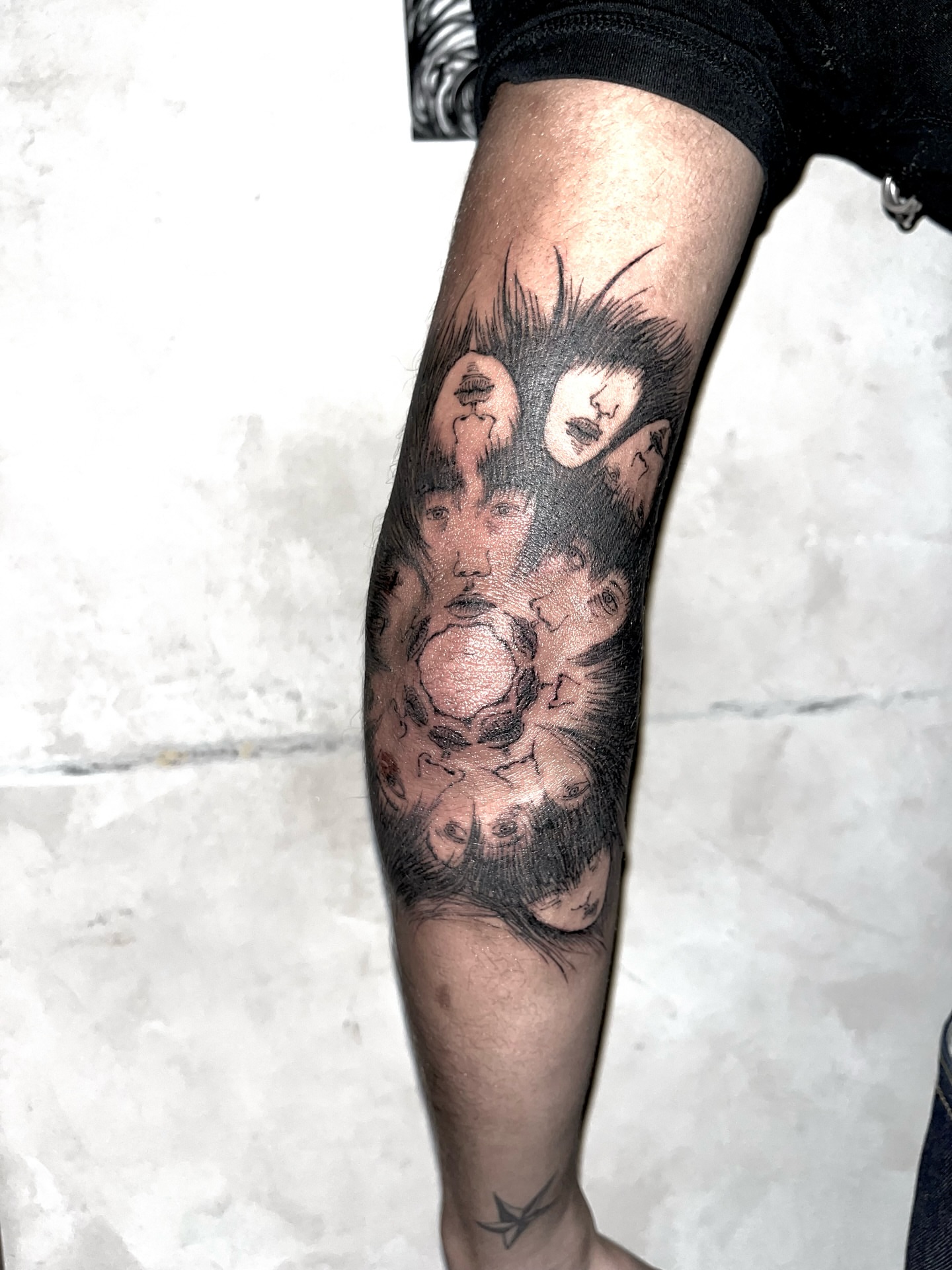 Tattoo by @ssssssssssim5 — black_and_grey, dotwork